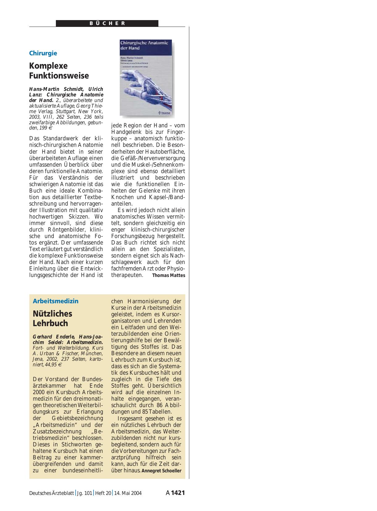 Vorschauseite 1: Arbeitsmedizin