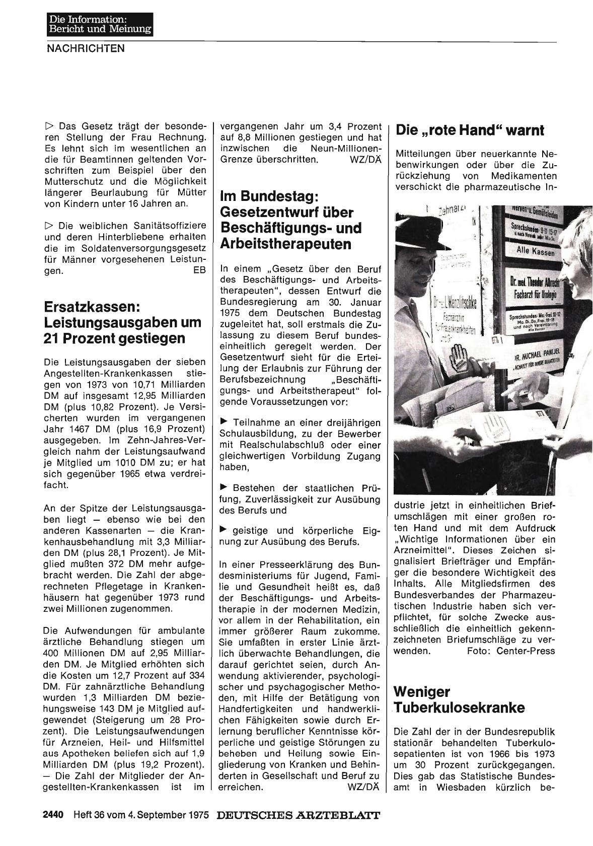 Vorschauseite 1: Ersatzkassen: Leistungsausgaben um 21 Prozent gestiegen