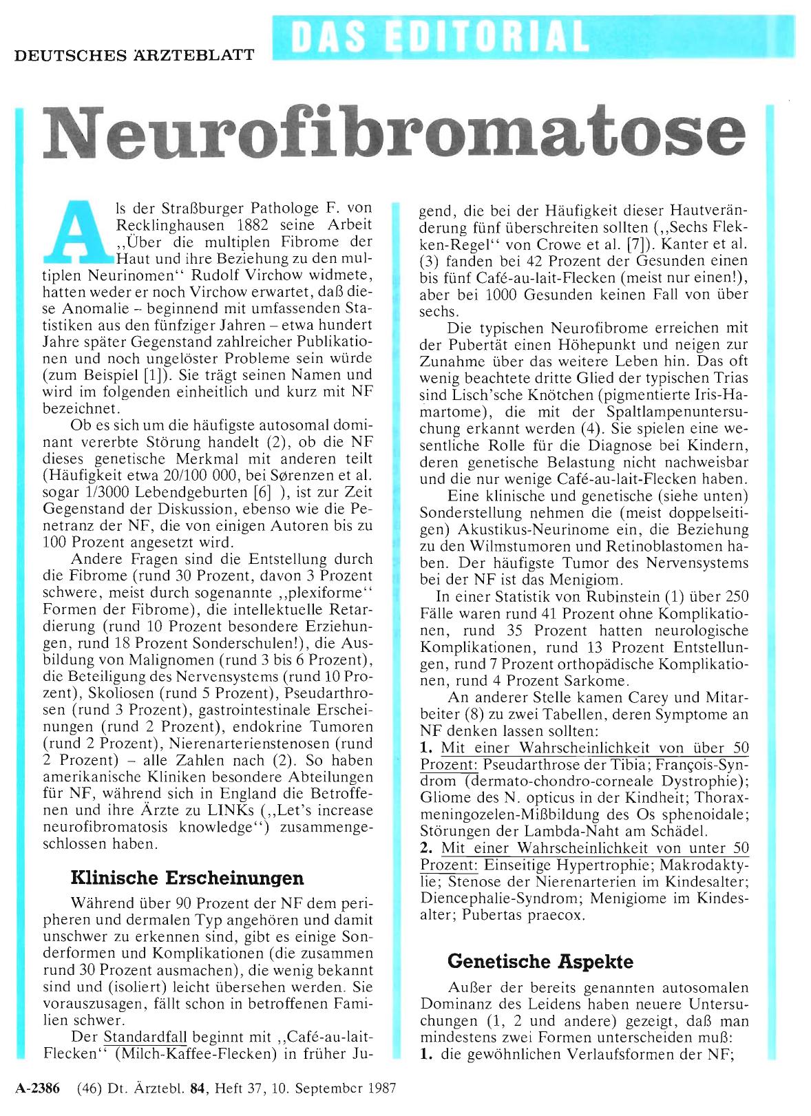Vorschauseite 1: Neurofibromatose