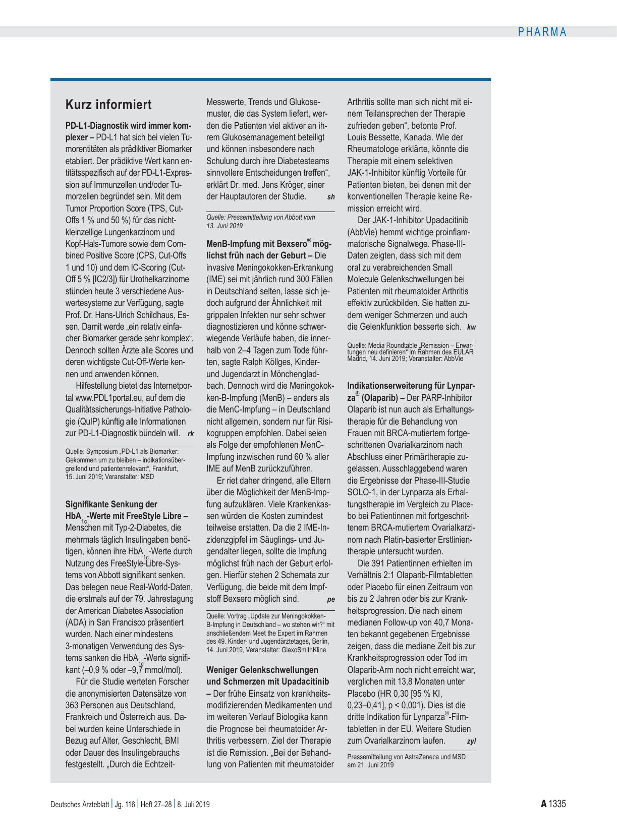 Vorschauseite 1: Kurz informiert