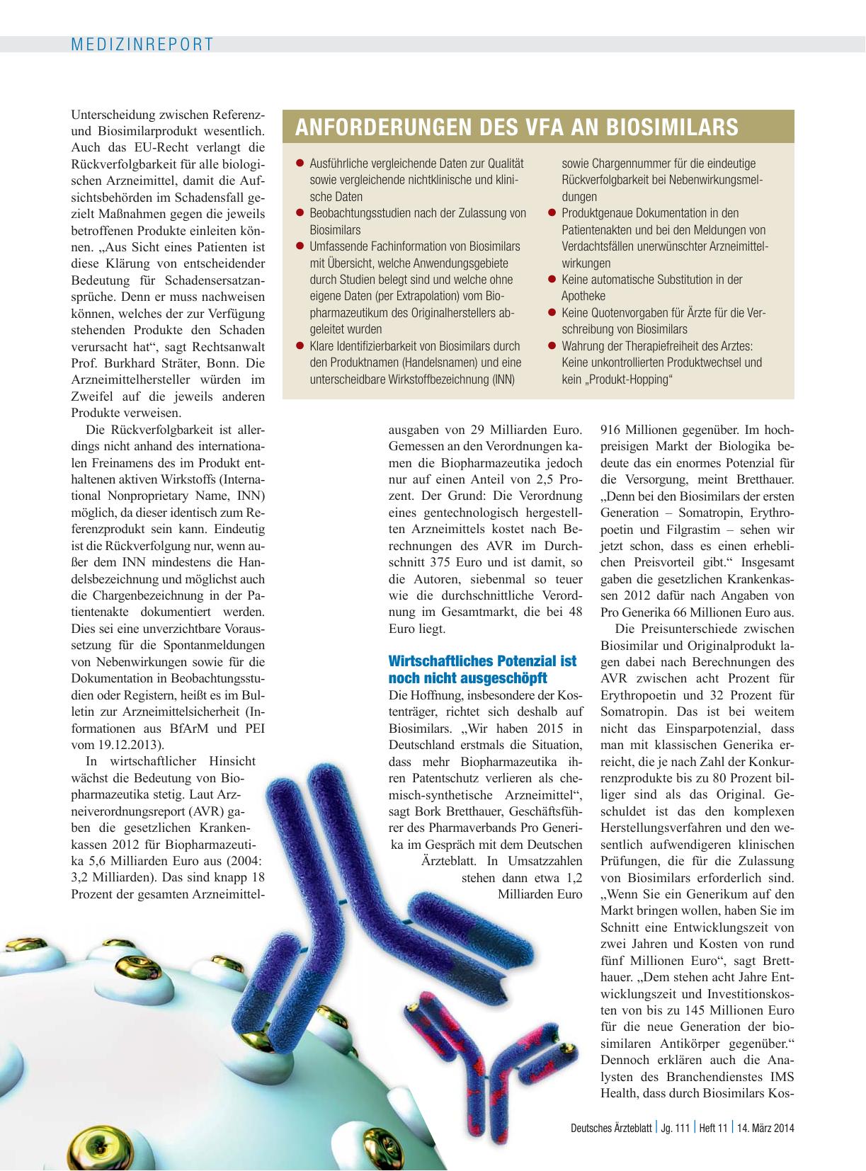 Vorschauseite 3: Biosimilars: Das Wettrennen ist in vollem Gange