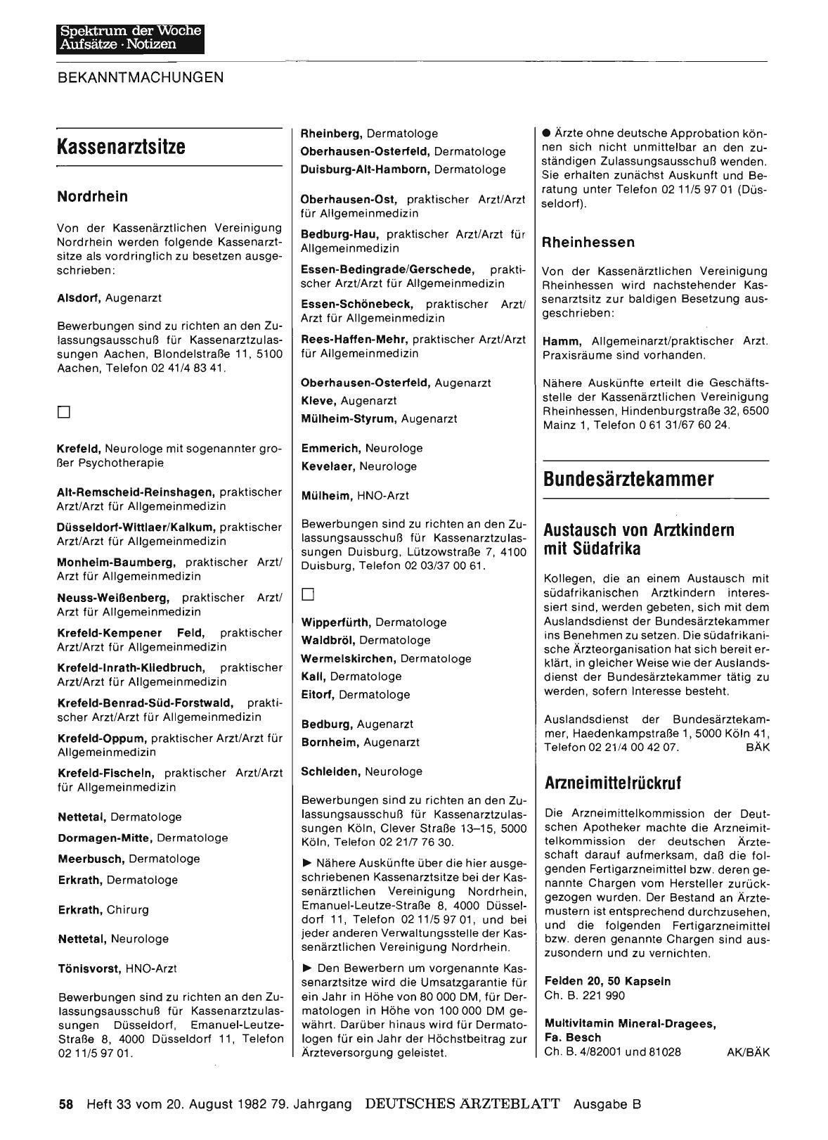 Vorschauseite 1: Bundesärztekammer: Arzneimittelrückruf