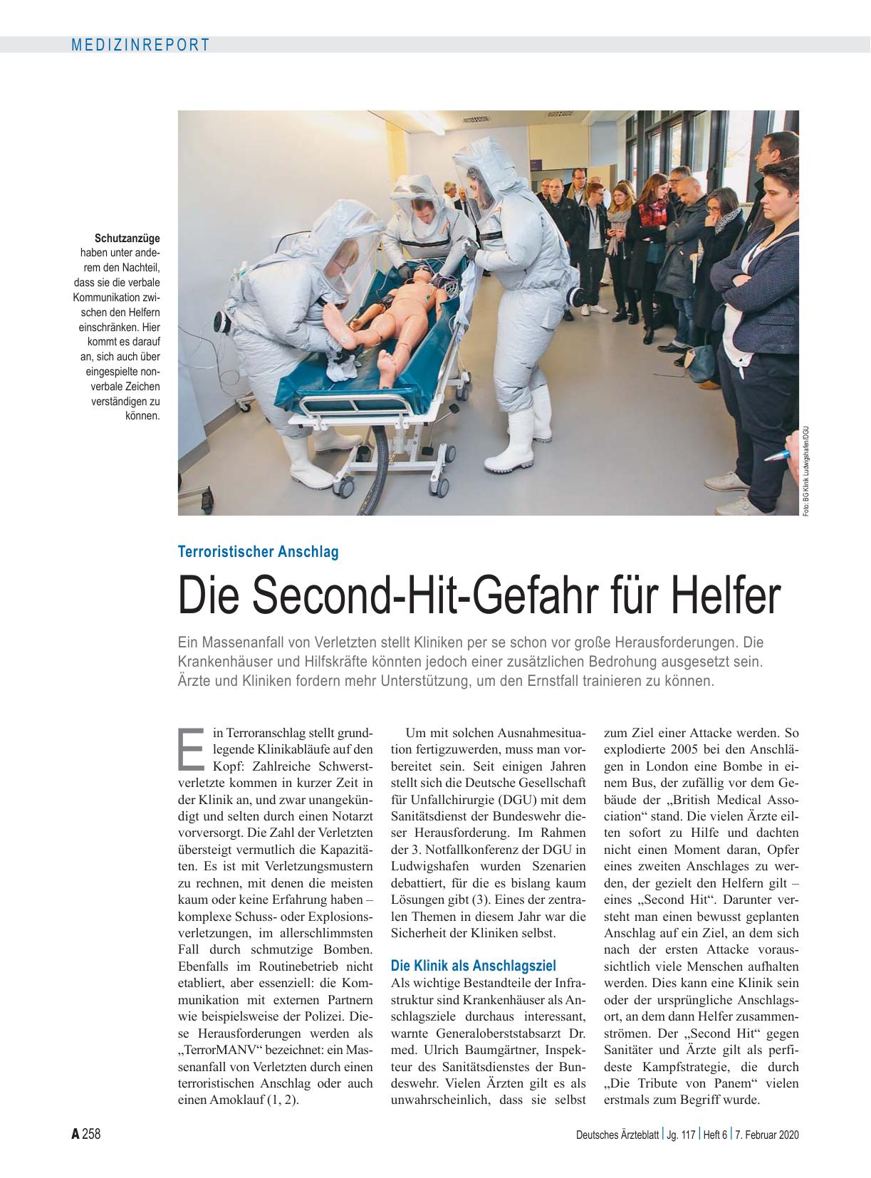 Vorschauseite 1: Terroristischer Anschlag: Die Second-Hit-Gefahr für Helfer