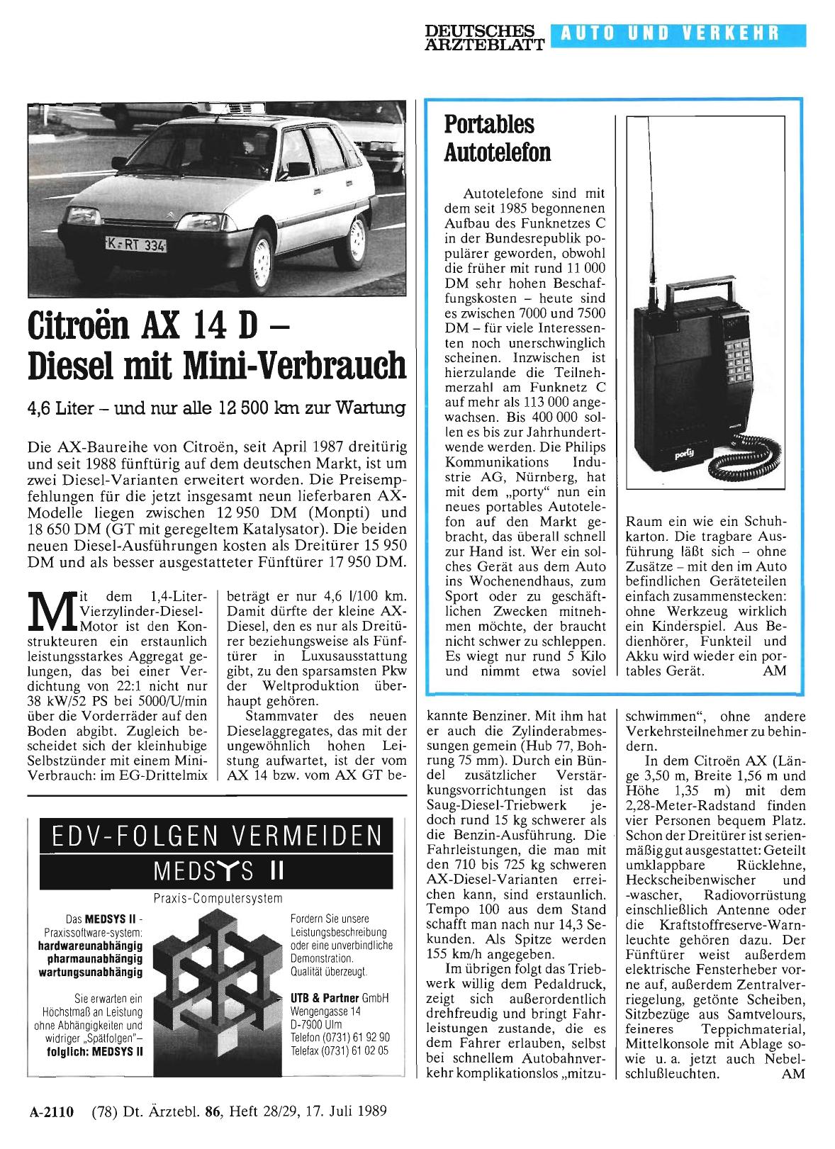 Vorschauseite 1: Portables Autotelefon