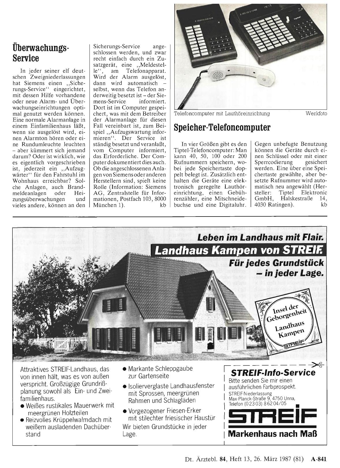 Vorschauseite 1: Speicher-Telefoncomputer