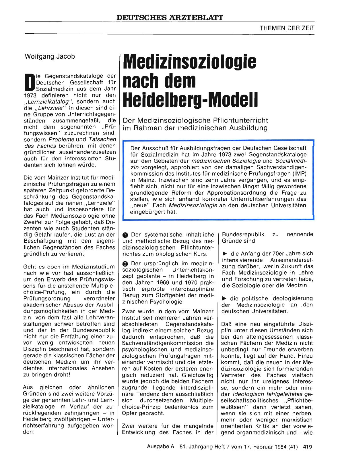 Vorschauseite 1: Medizinsoziologie nach dem Heidelberu-Modell