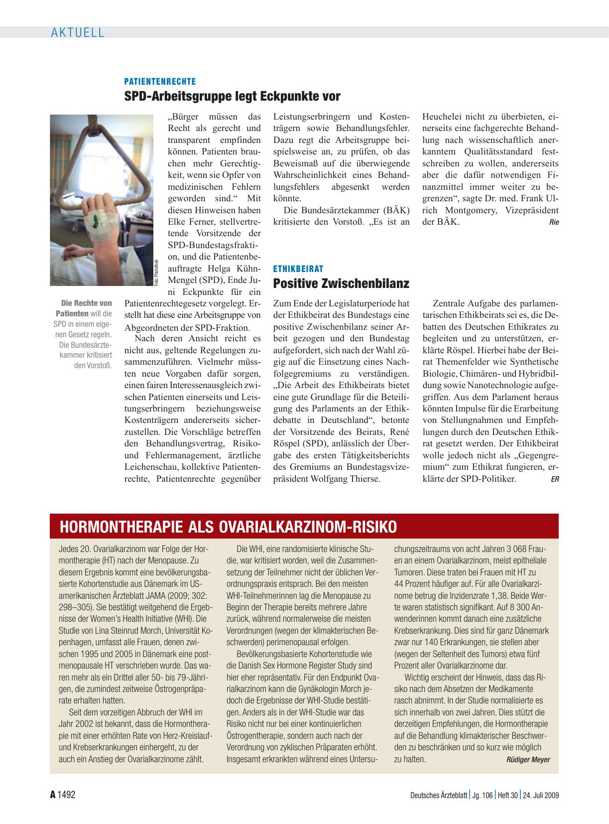 Vorschauseite 1: Ethikbeirat: Positive Zwischenbilanz