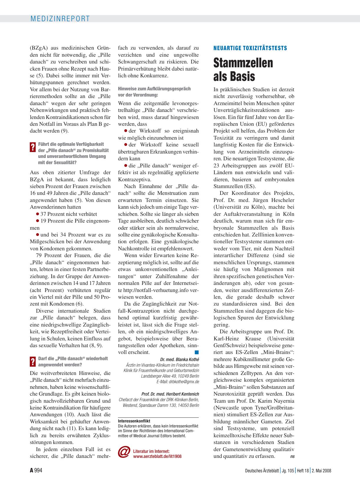 Vorschauseite 1: Neuartige Toxizitätstests: Stammzellen als Basis