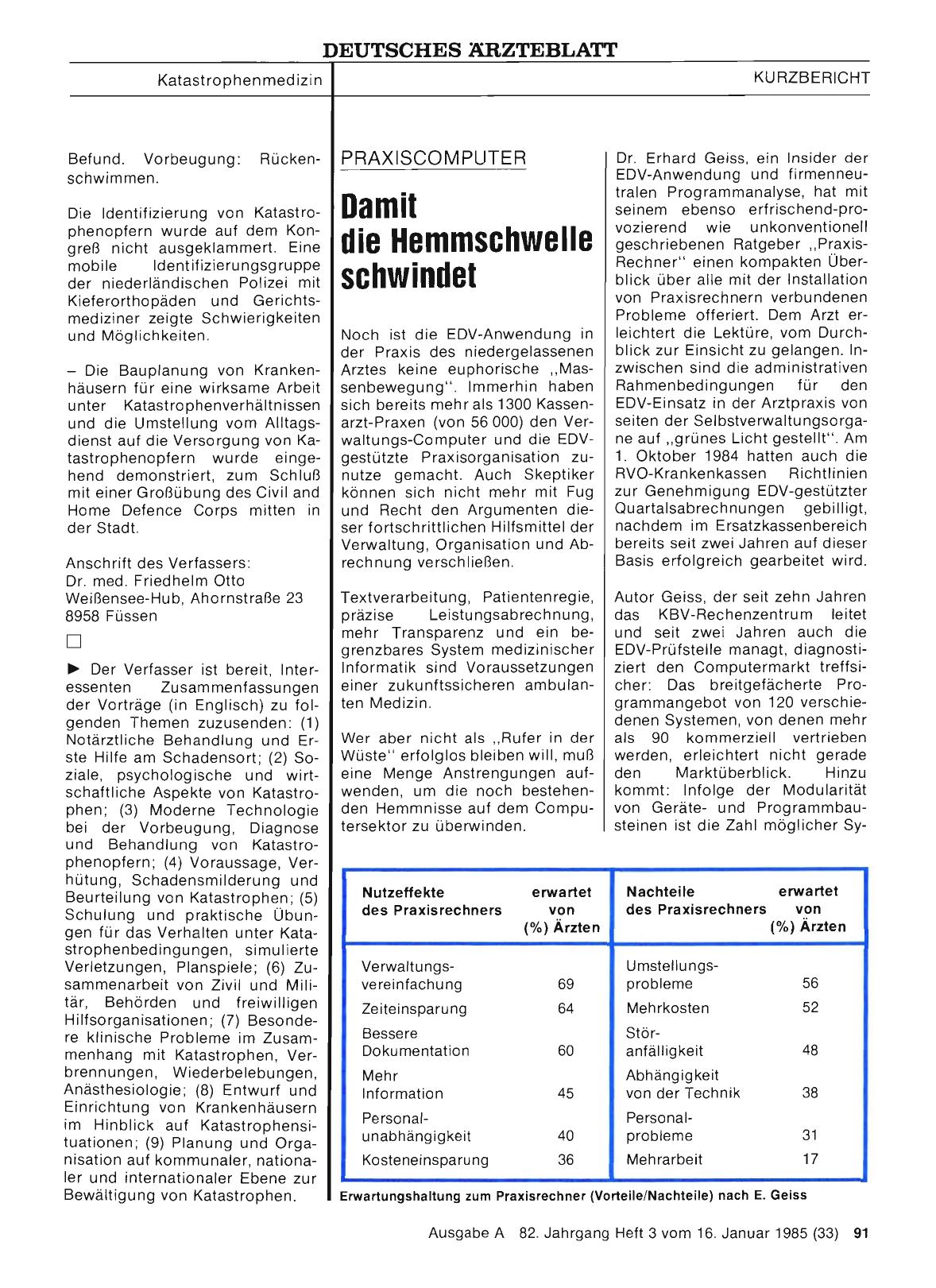 Vorschauseite 1: PRAXISCOMPUTER: Damit die Hemmschwelle schwindet