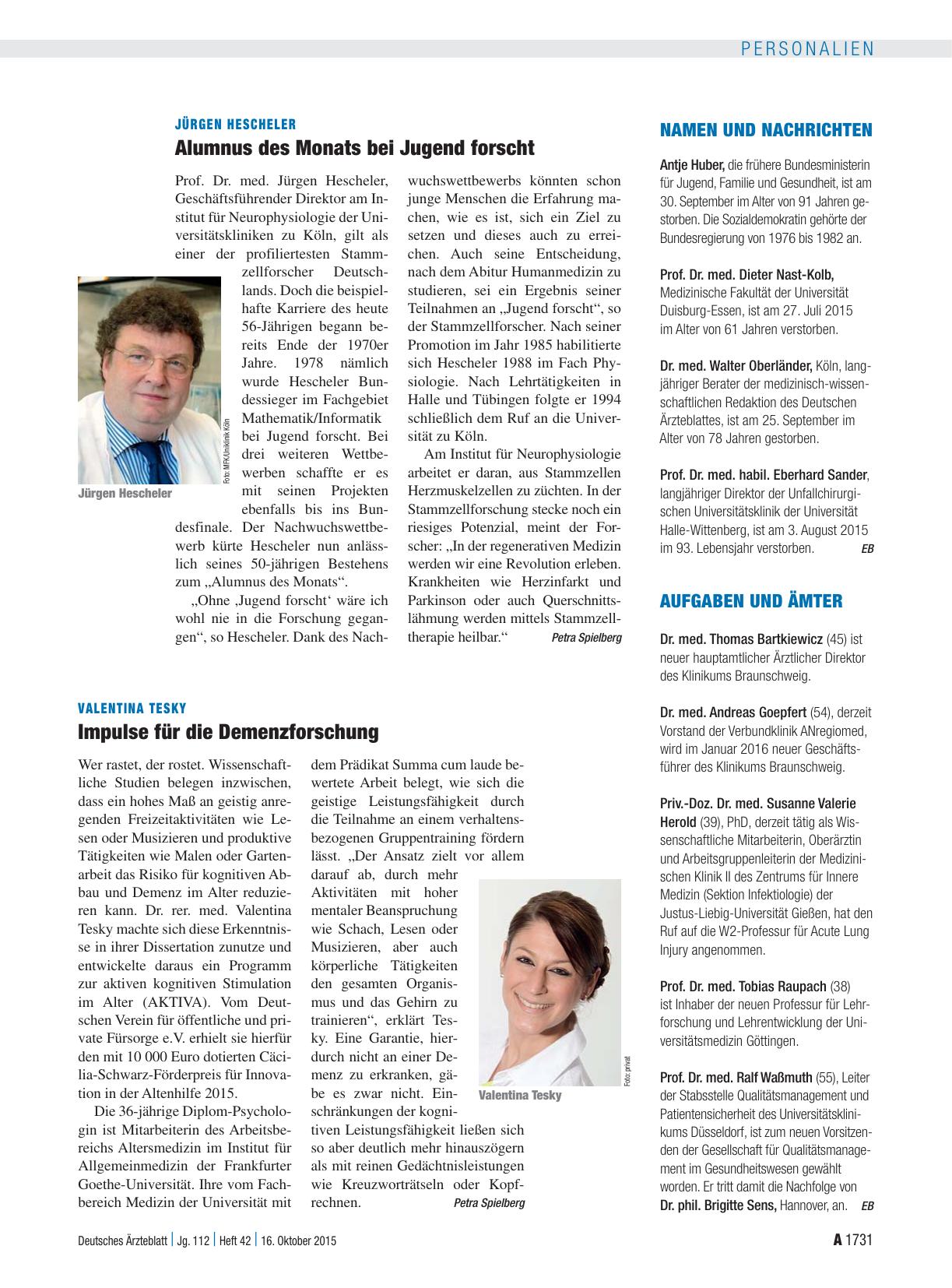 Vorschauseite 1: Aufgaben und Ämter