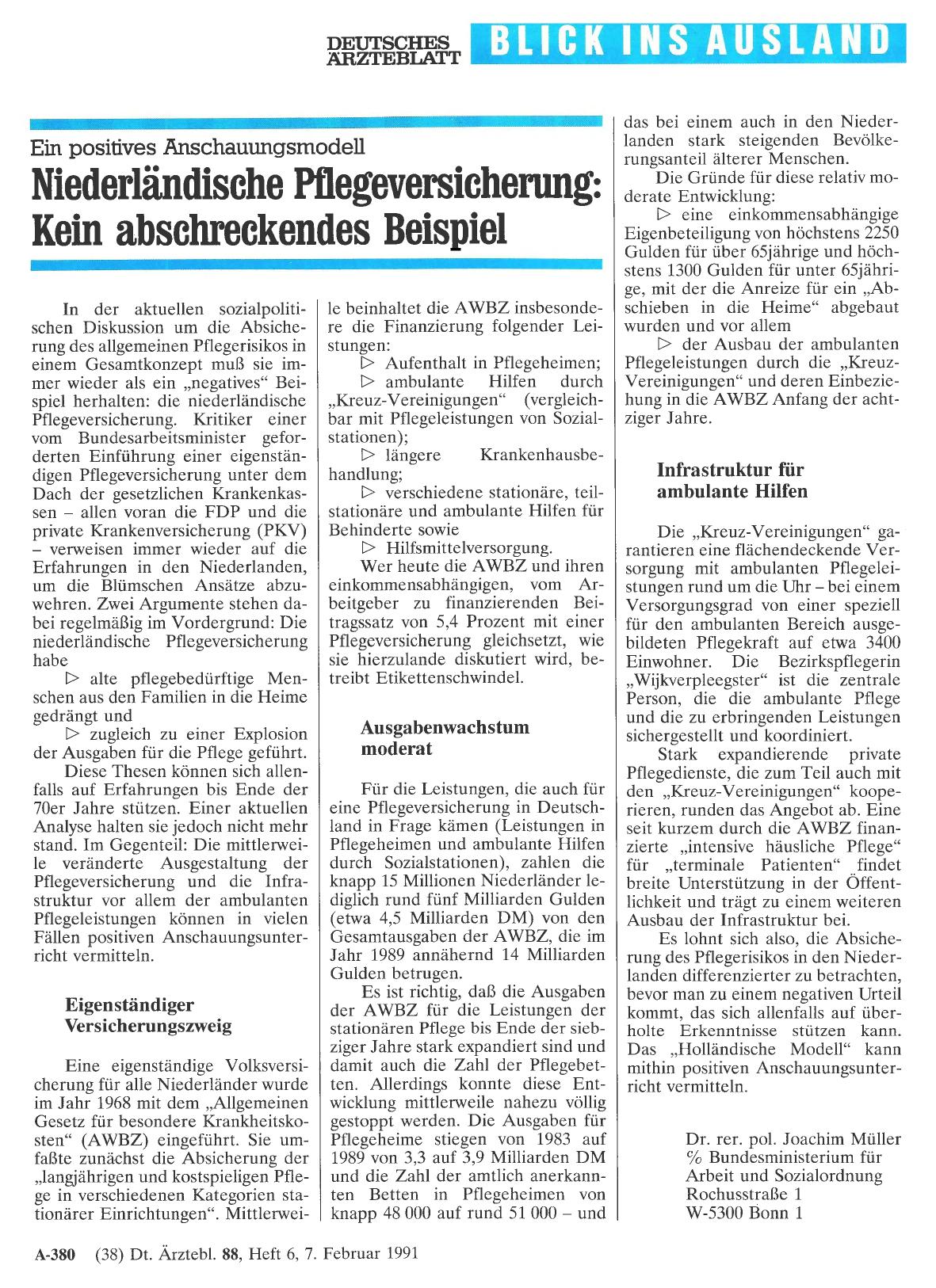 Vorschauseite 1: Ein positives Anschauungsmodell: Niederländische Pflegeversicherung: Kein abschreckendes Beispiel