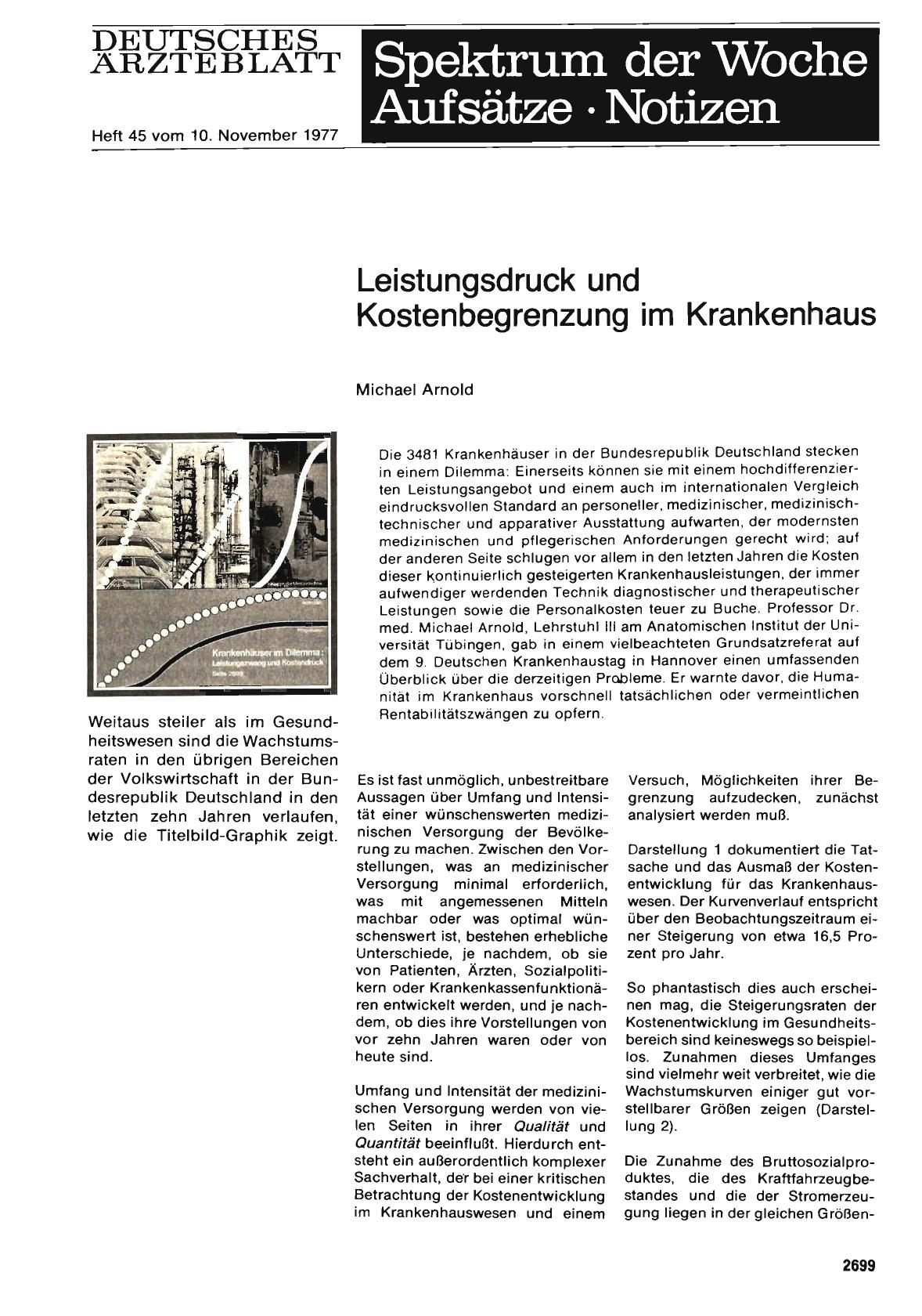 Vorschauseite 1: Leistungsdruck und Kostenbegrenzung im Krankenhaus