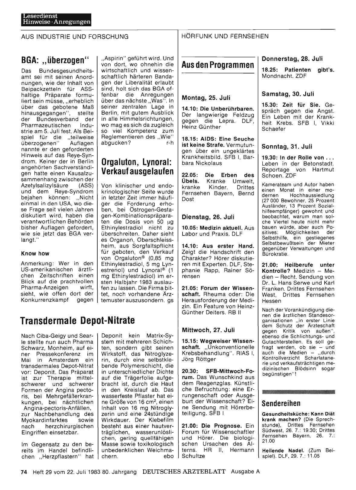 Vorschauseite 1: Orgaluton, Lynoral: Verkauf ausgelaufen