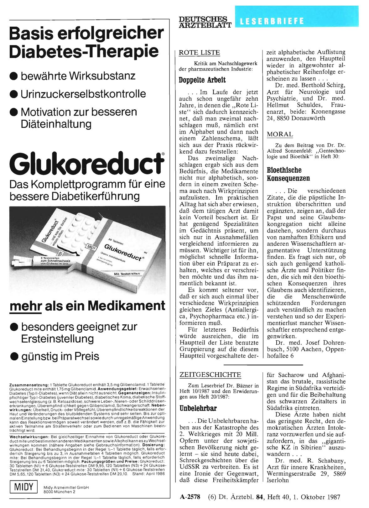 Vorschauseite 1: MORAL: Bioethische Konsequenzen