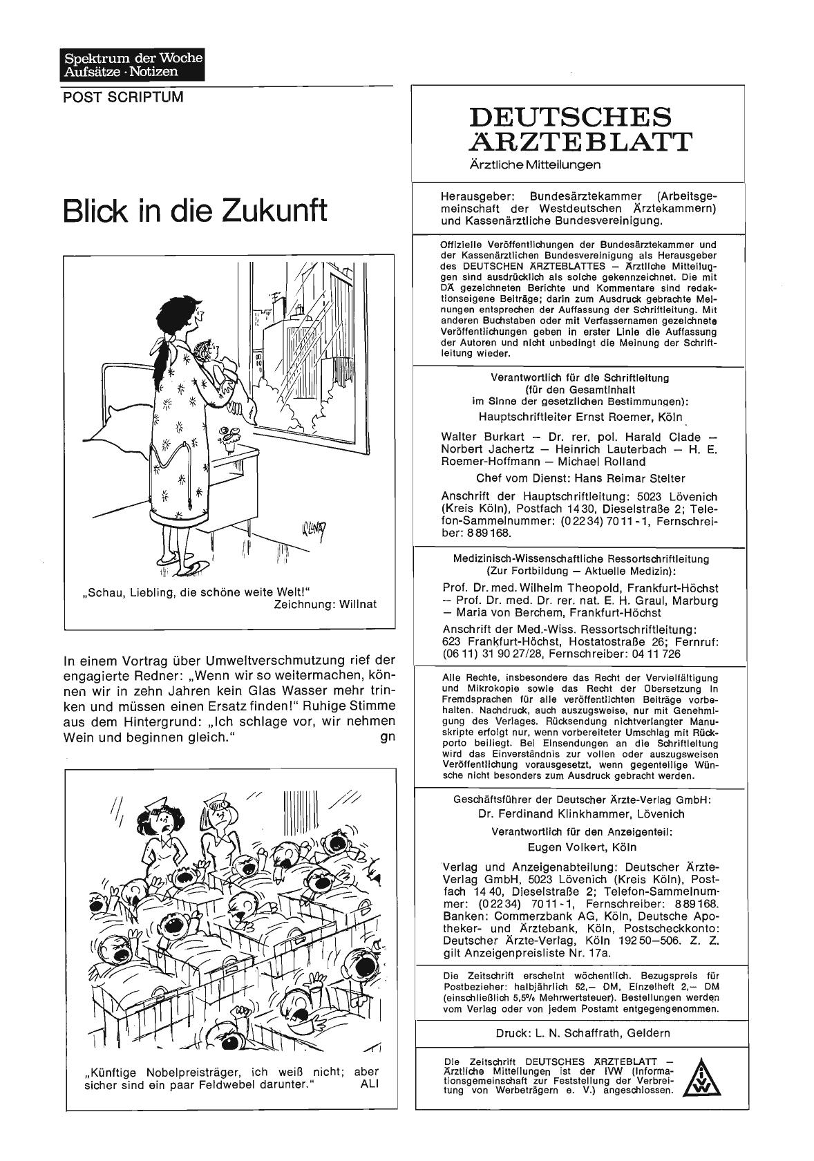 Vorschauseite 1: Blick in die Zukunft