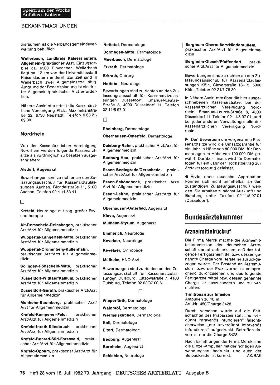 Vorschauseite 1: Bundesärztekammer