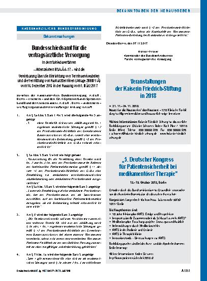 Vorschauseite 1: „5. Deutscher Kongress für Patientensicherheit bei medikamentöser Therapie“