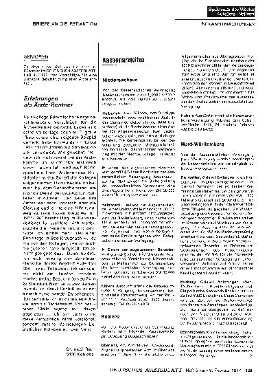 Vorschauseite 1: Kassenarztsitze