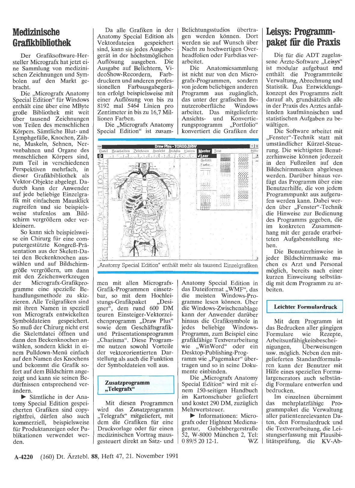 Vorschauseite 1: Leisys: Programmpaket für die Praxis