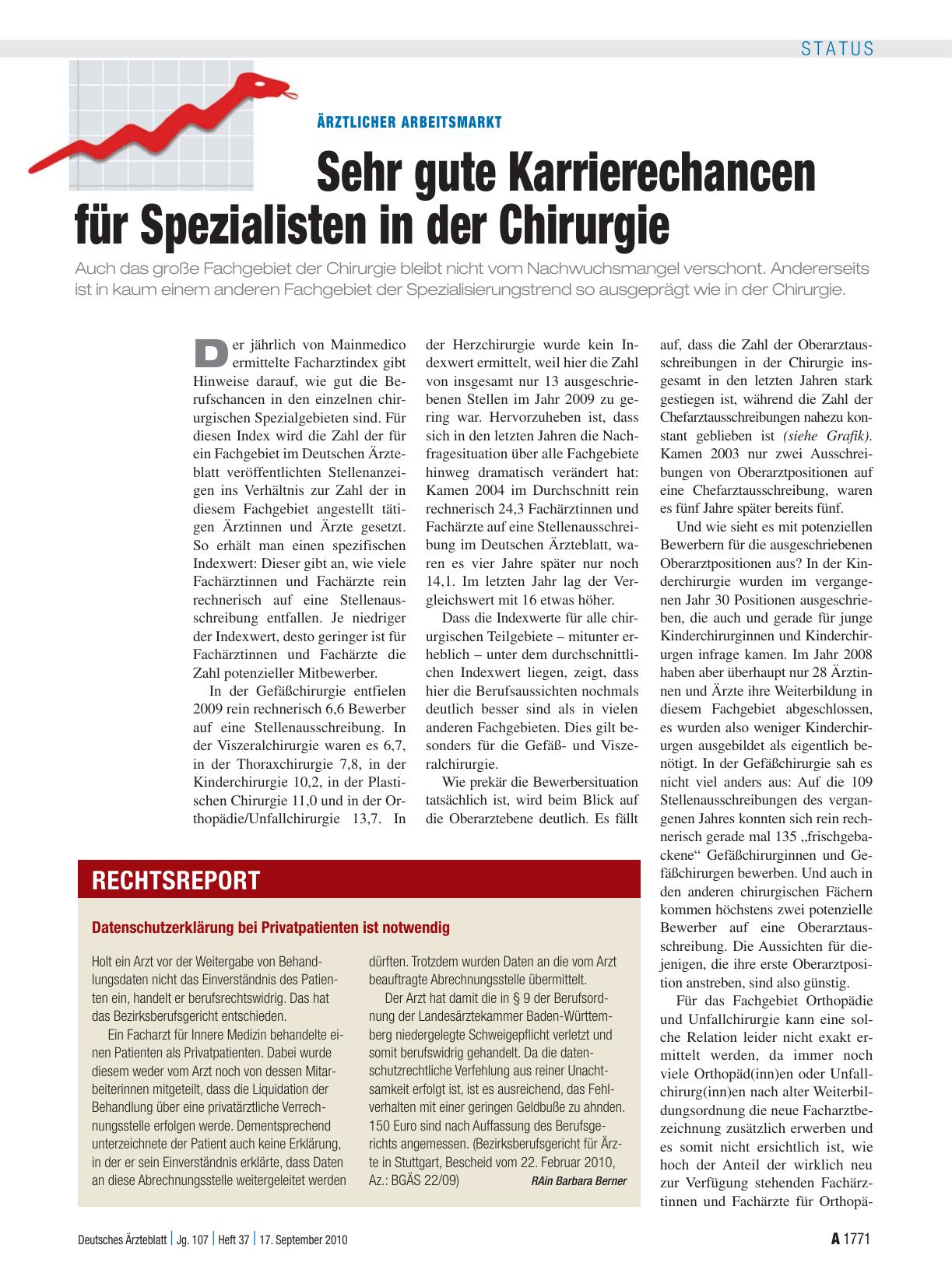 Vorschauseite 1: Datenschutzerklärung bei Privatpatienten ist notwendig