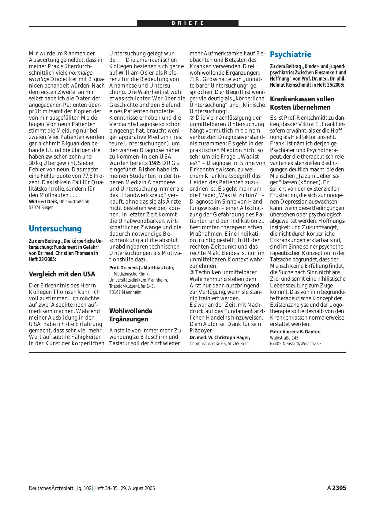 Vorschauseite 1: Psychiatrie: Krankenkassen sollen Kosten übernehmen