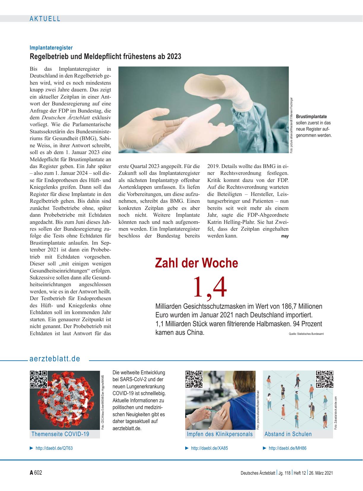 Vorschauseite 1: Zahl der Woche 1,4
