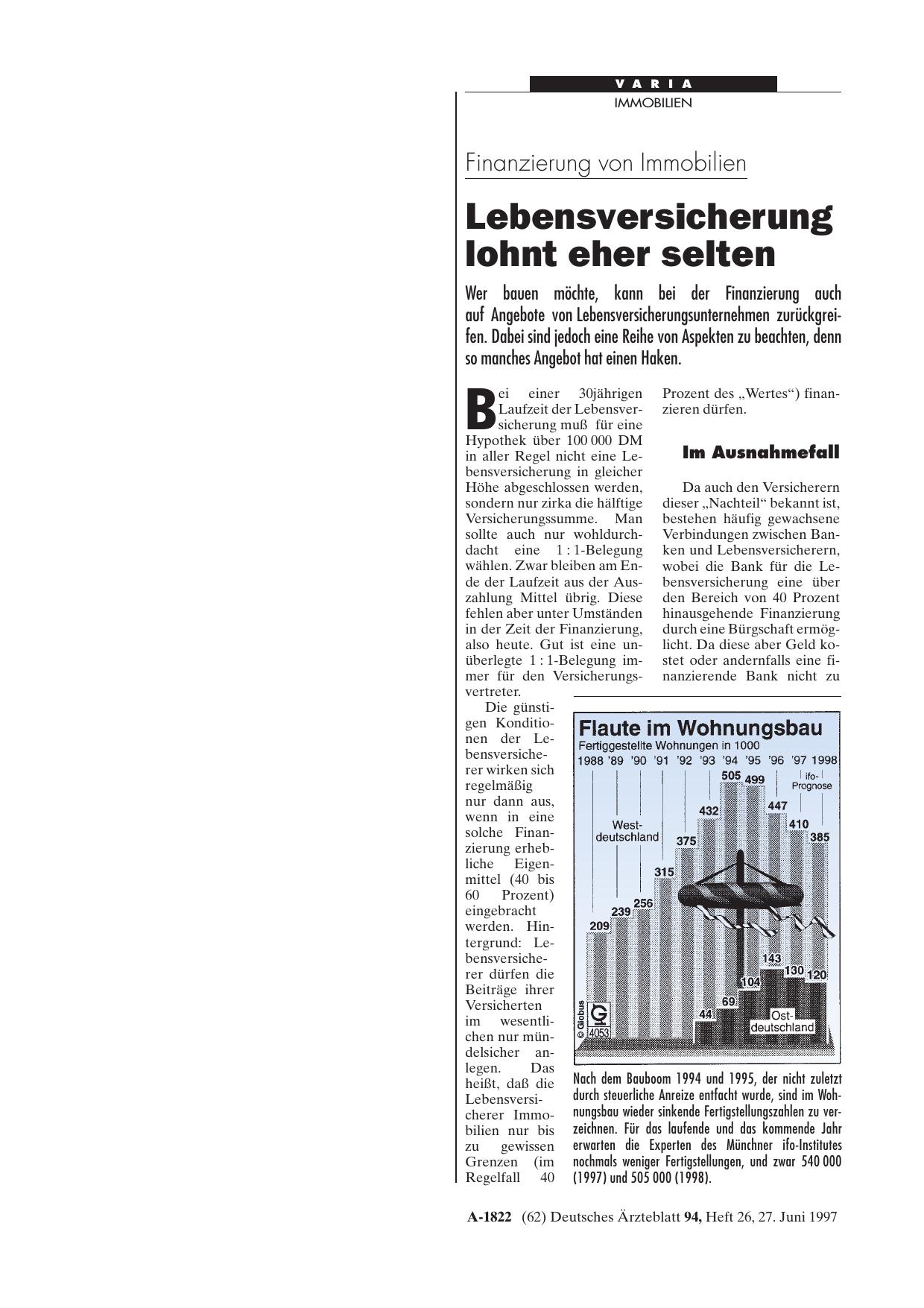 Vorschauseite 1: Flaute im Wohnungsbau