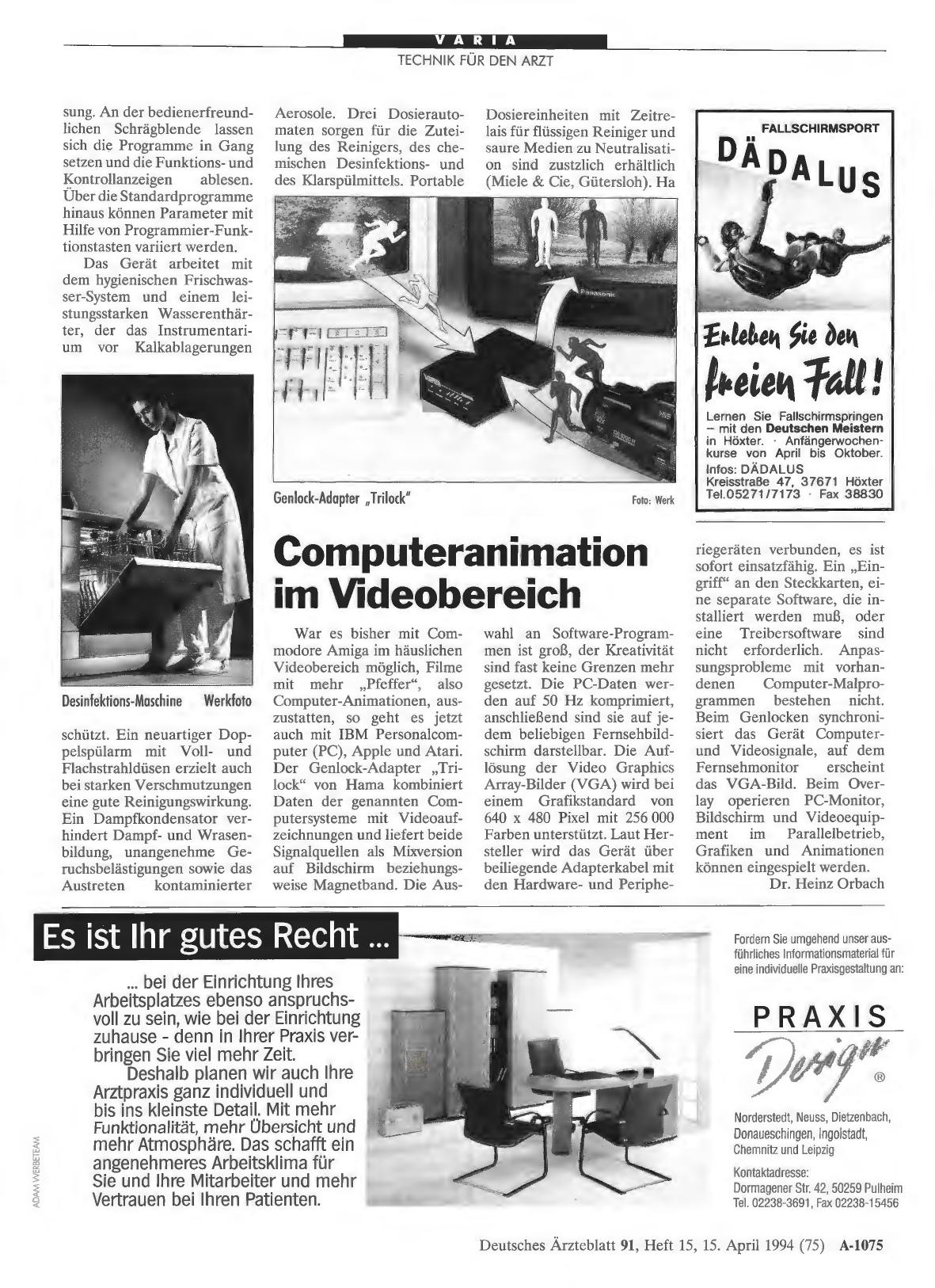 Vorschauseite 1: Computeranimation im Videobereich