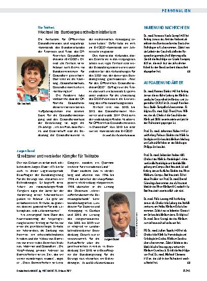 Vorschauseite 1: Namen und Nachrichten