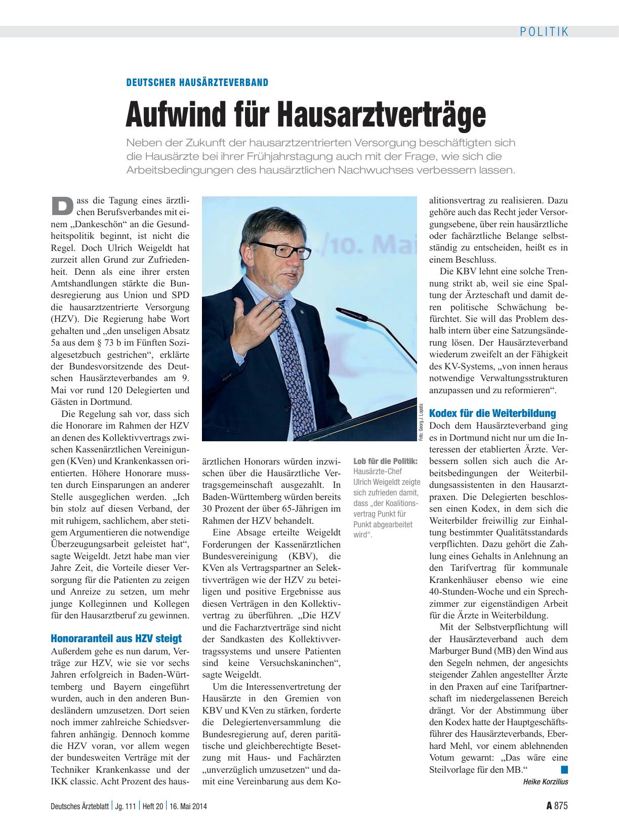 Vorschauseite 1: Deutscher Hausärzteverband: Aufwind für Hausarztverträge
