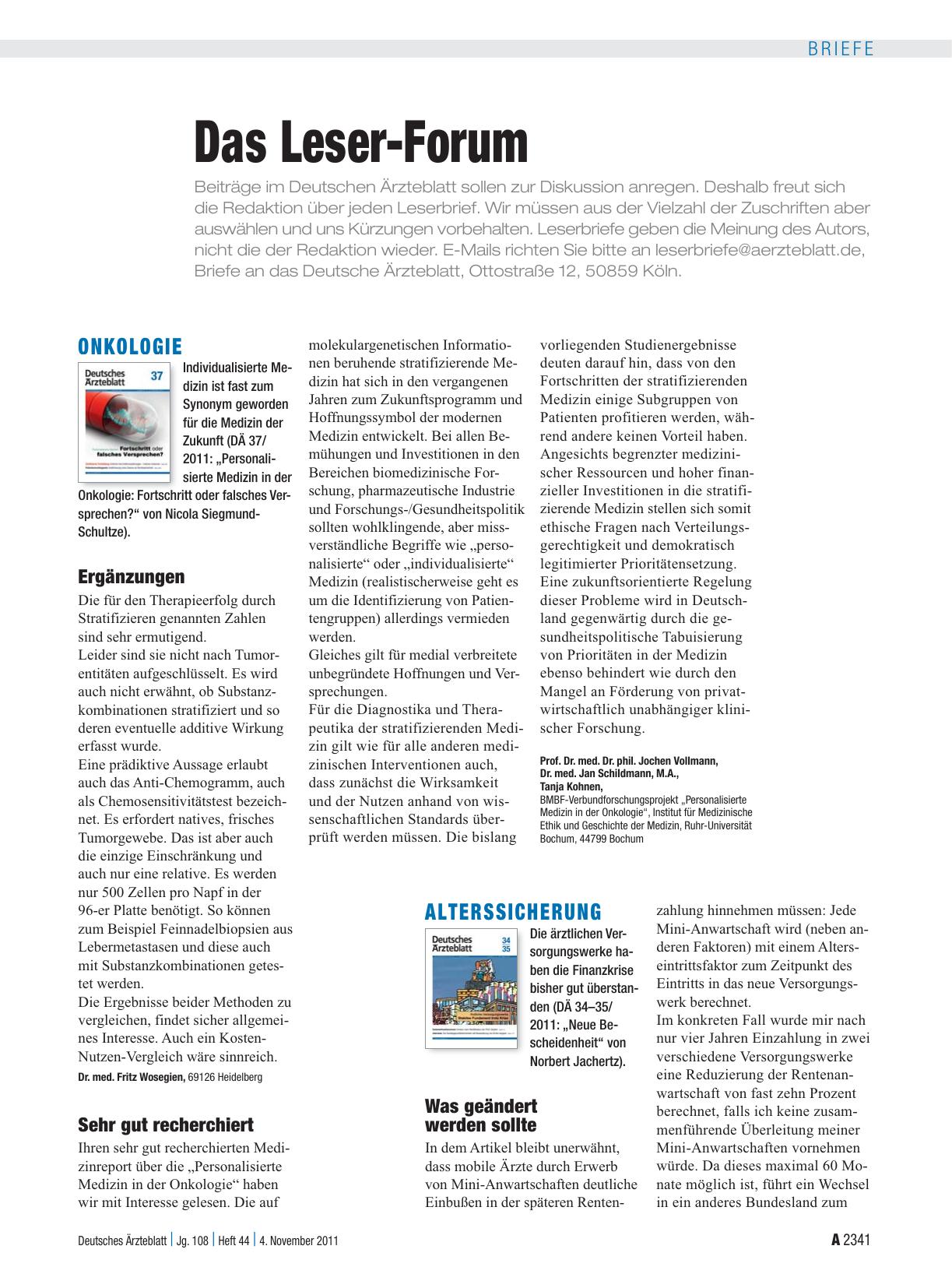 Vorschauseite 1: Onkologie: Sehr gut recherchiert