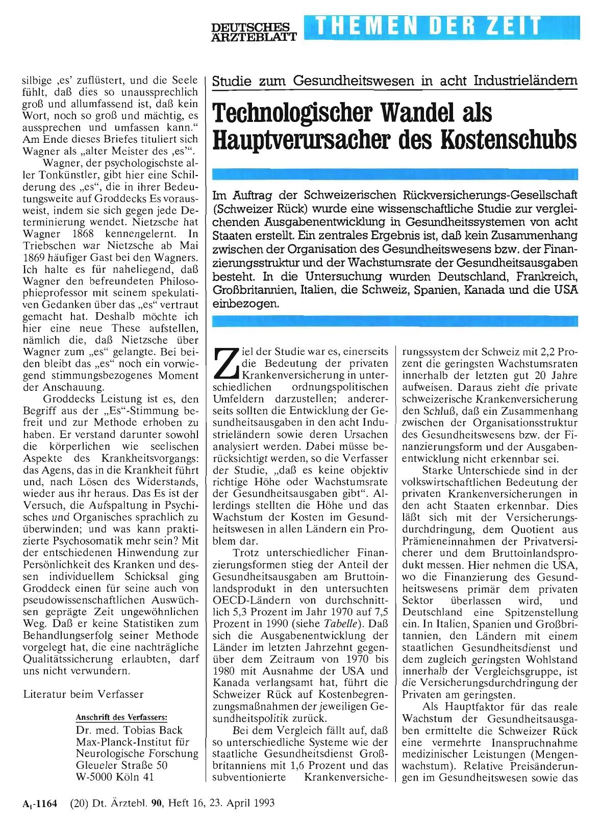 Vorschauseite 1: Studie zum Gesundheitswesen in acht Industrieländern: Technologischer Wandel als Hauptverursacher des Kostenschubs