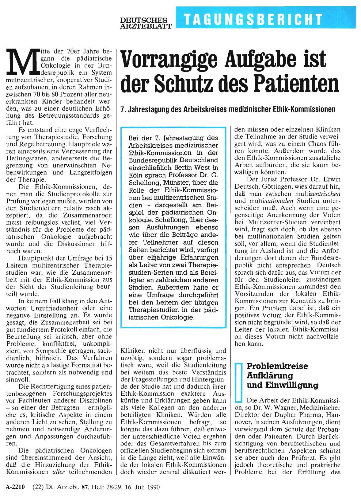 Vorschauseite 1: Vorrangige Aufgabe ist der Schutz des Patienten