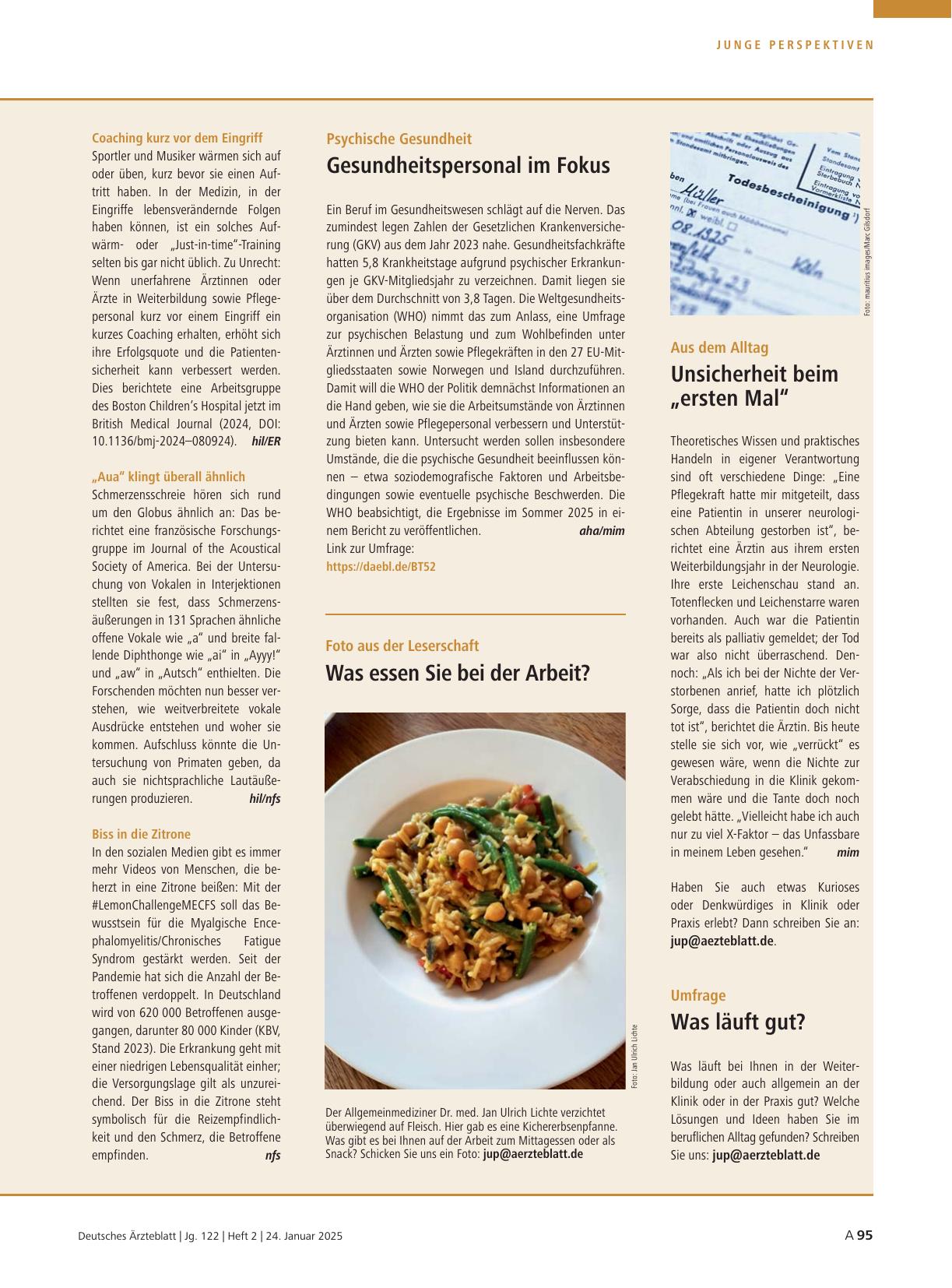 Vorschauseite 1: Psychische Gesundheit: Gesundheitspersonal im Fokus