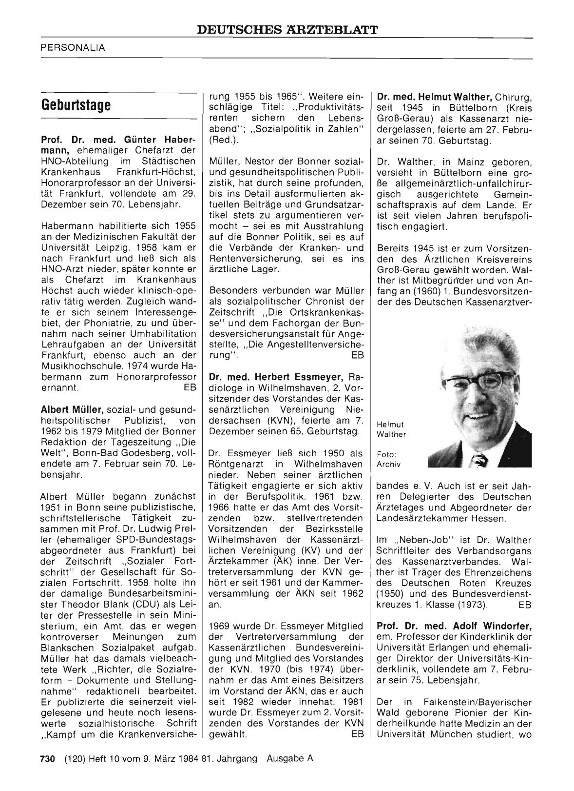 Vorschauseite 1: Geburtstage