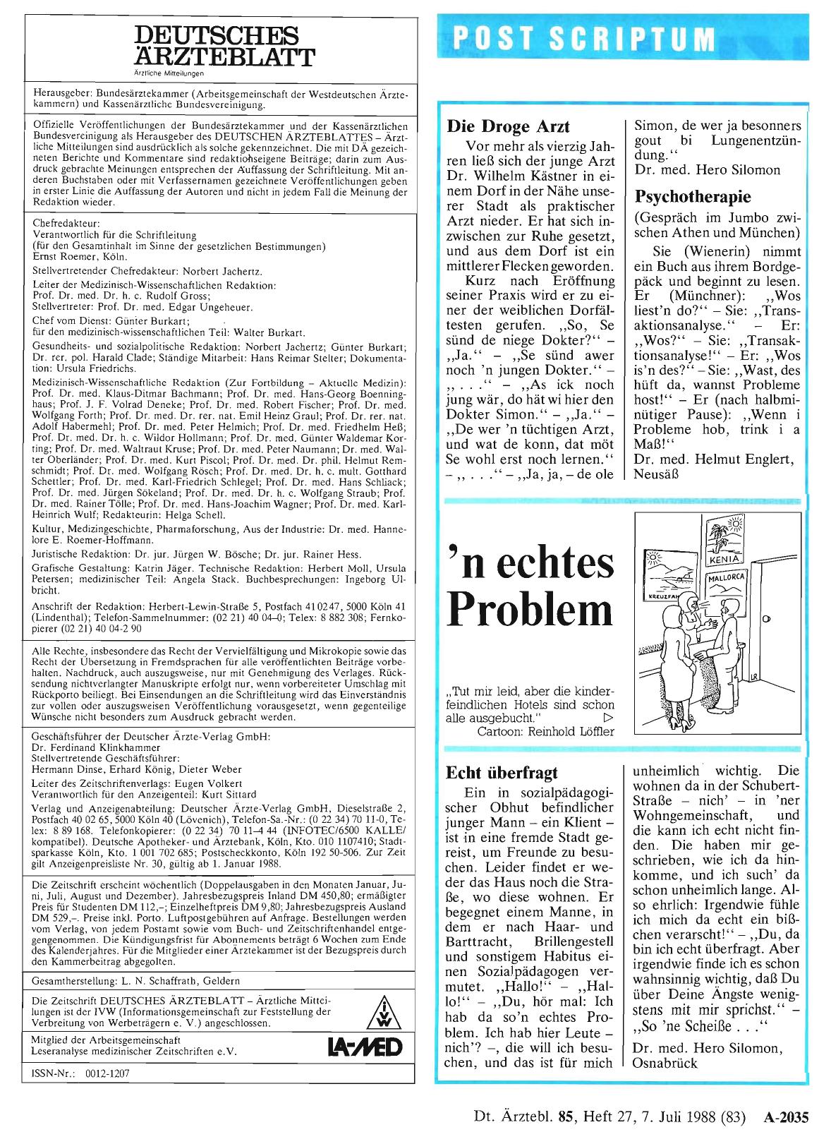 Vorschauseite 1: 'n echtes Problem