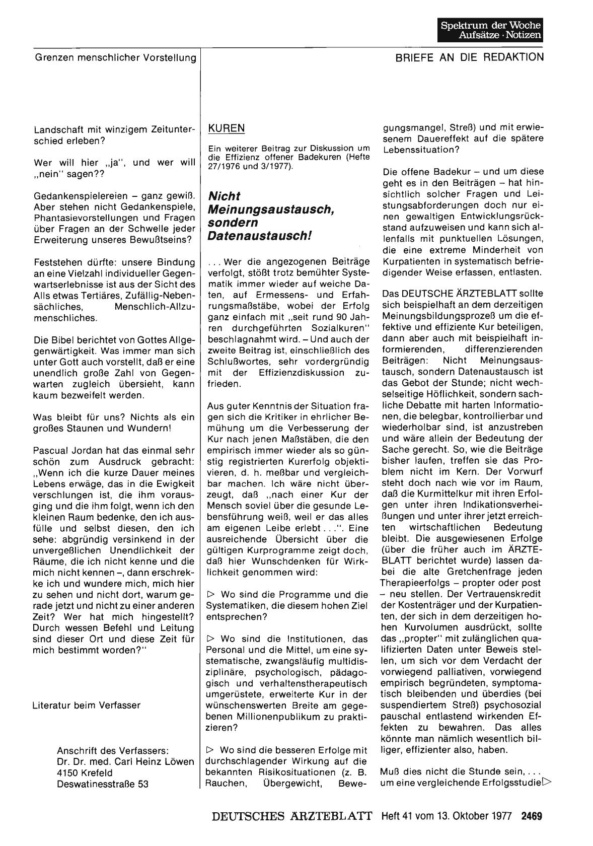 Vorschauseite 1: KUREN: Nicht Meinungsaustausch, sondern Datenaustausch!