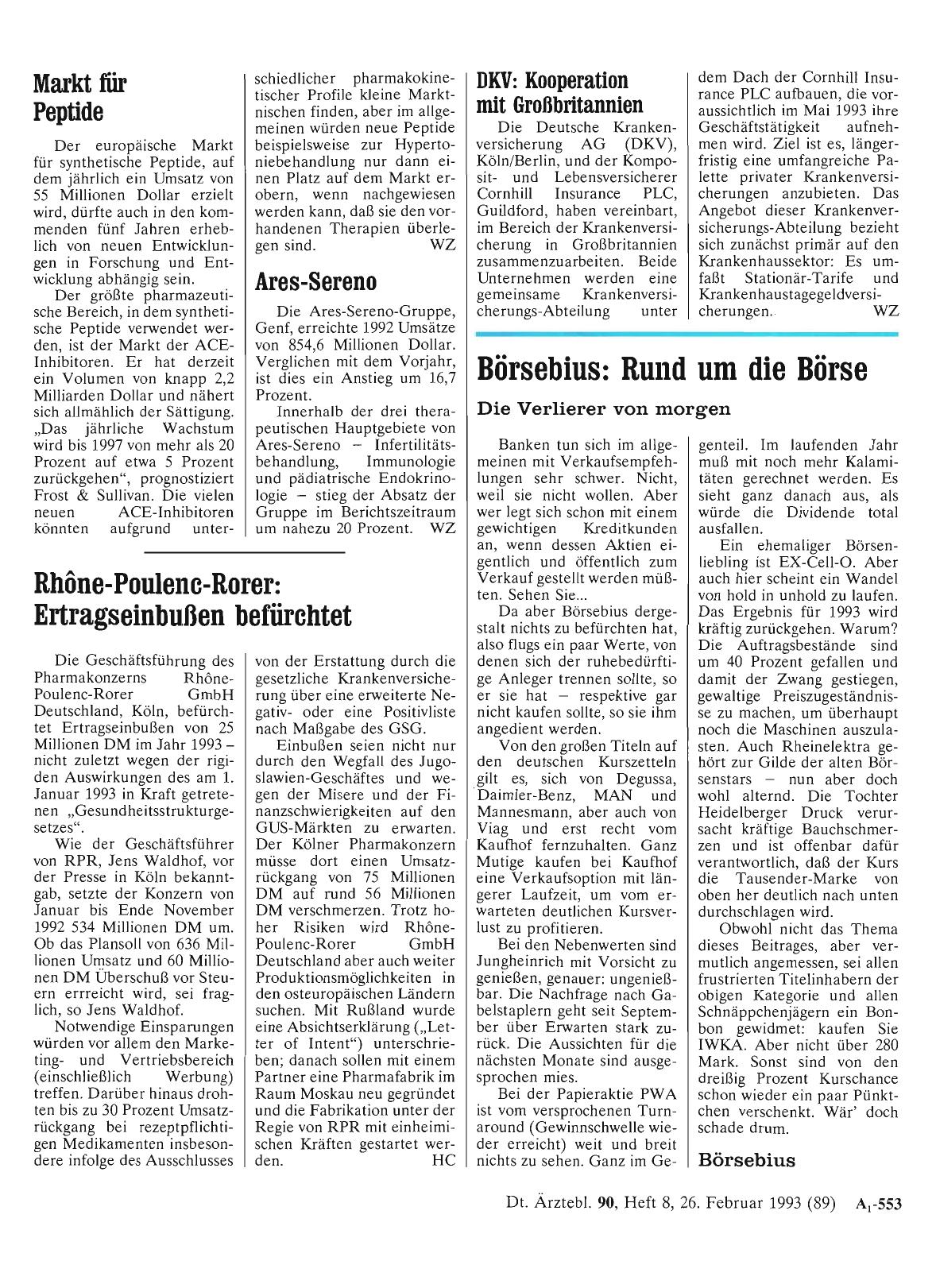 Vorschauseite 1: Markt für Peptide