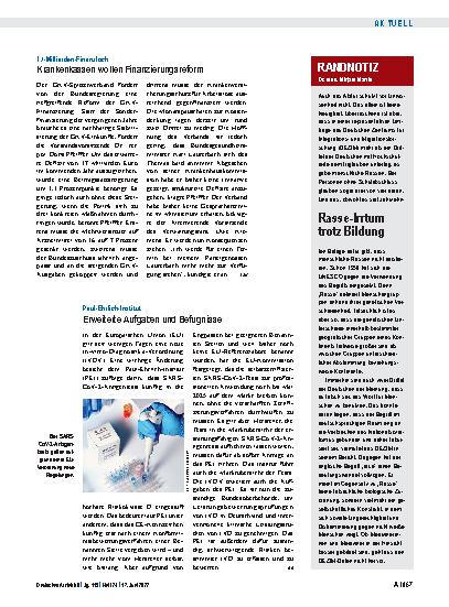Vorschauseite 1: 17-Milliarden-Finanzloch: Krankenkassen wollen Finanzierungsreform