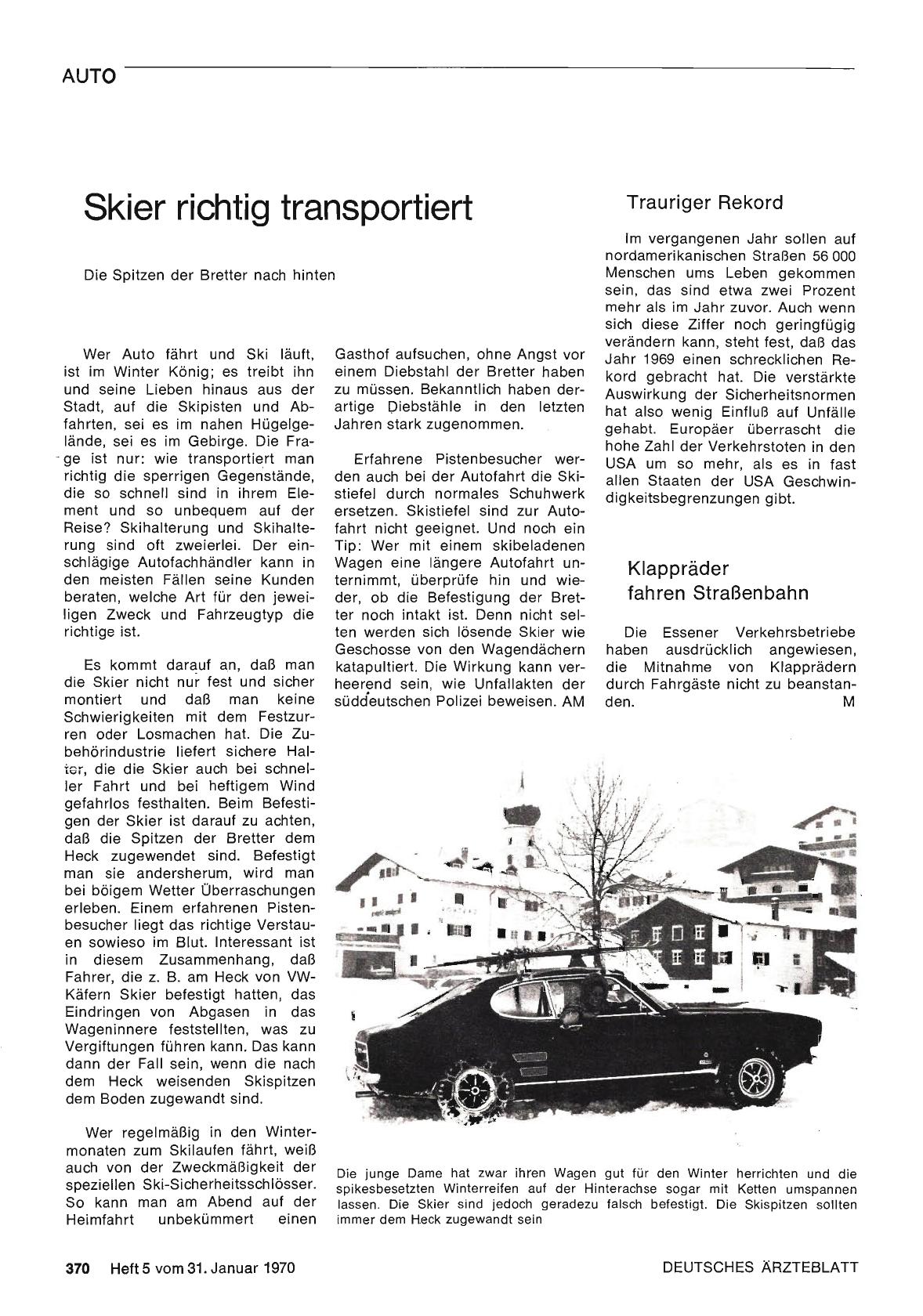 Vorschauseite 1: Skier richtig transportiert