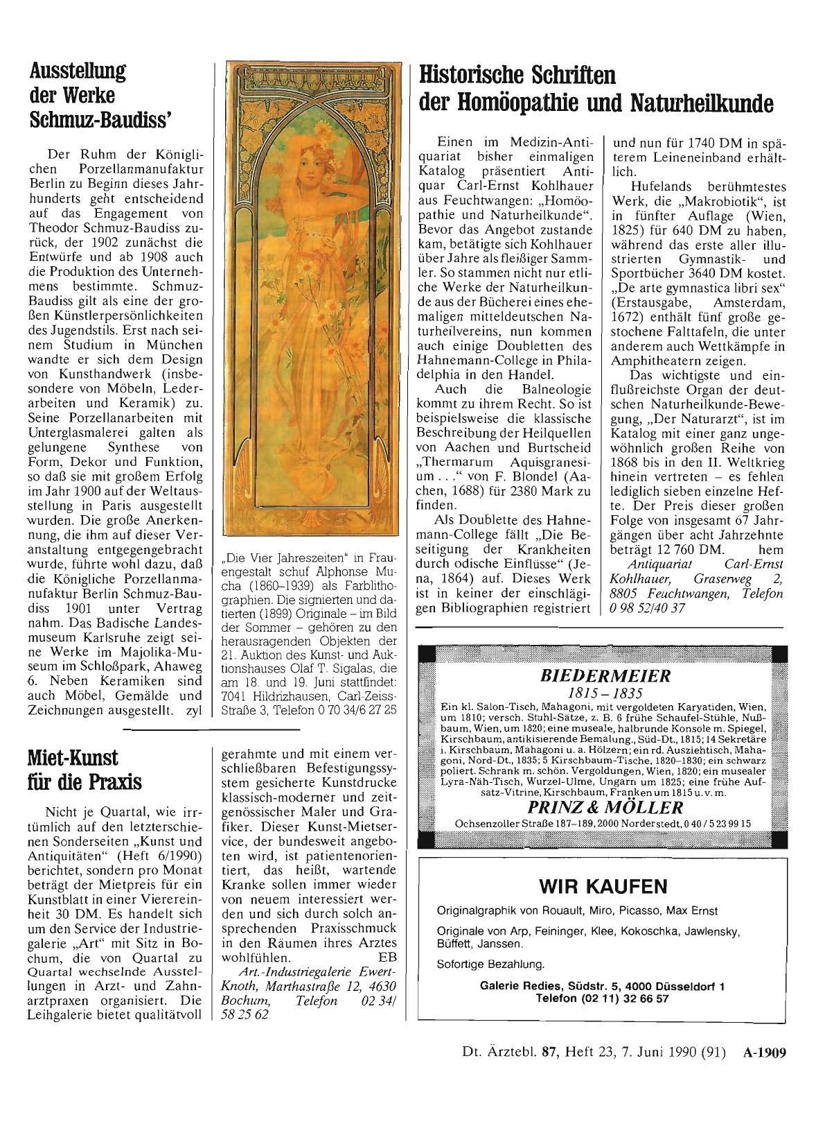 Vorschauseite 1: Miet-Kunst für die Praxis