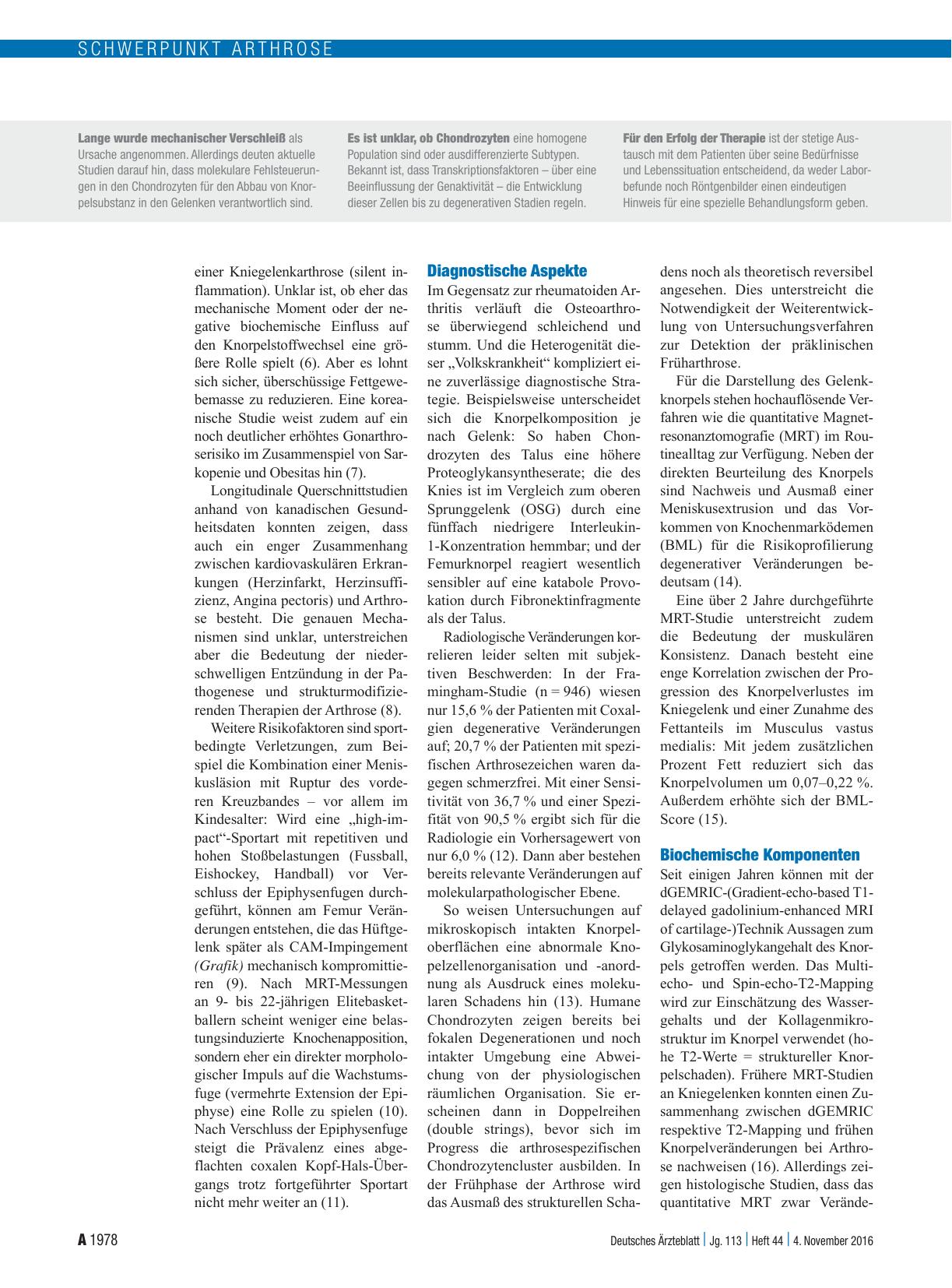 Vorschauseite 2: Arthrose: Was gibt es Neues?