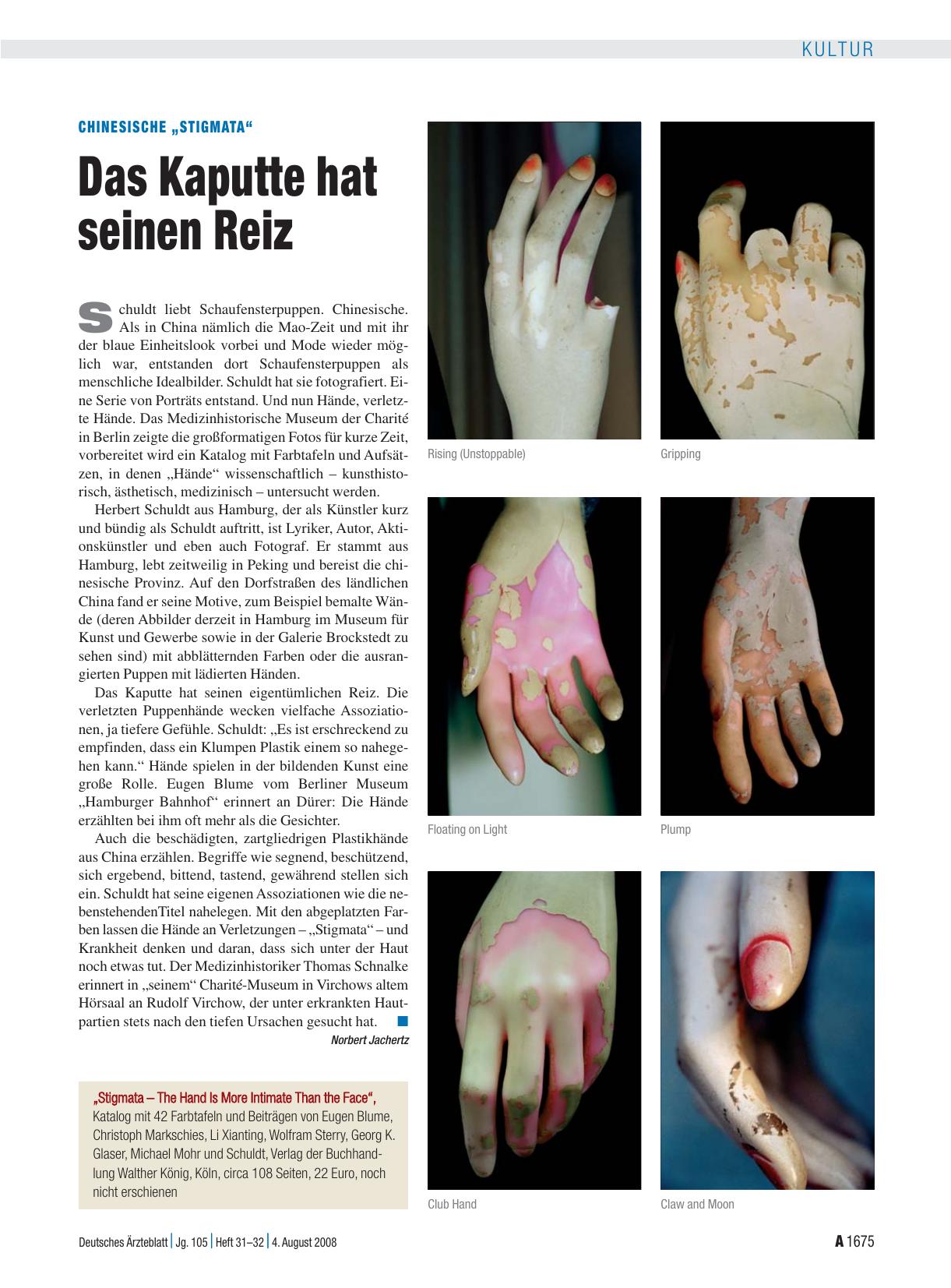 Vorschauseite 1: Chinesische „Stigmata“: Das Kaputte hat seinen Reiz