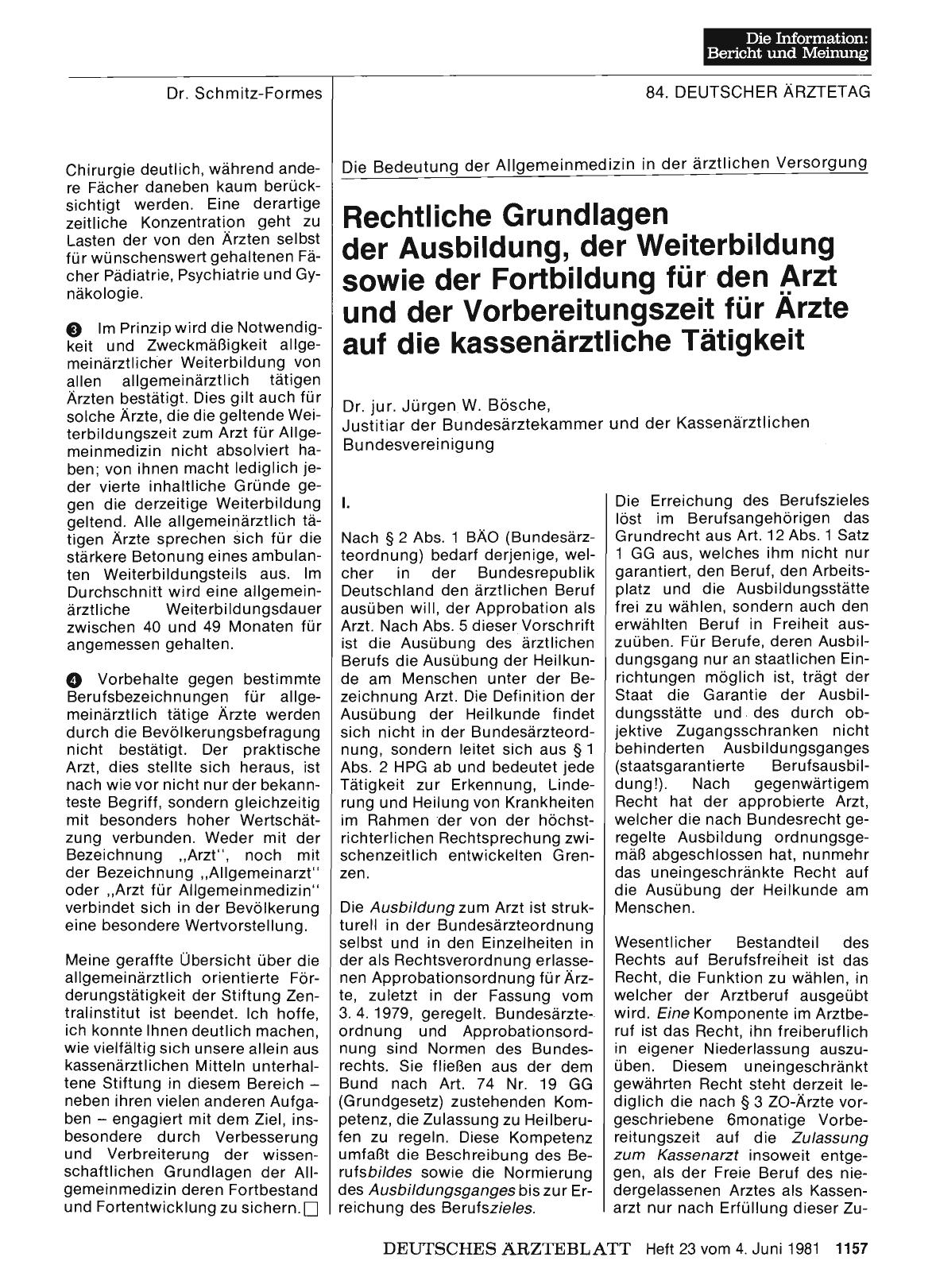 Vorschauseite 1: Die Bedeutung der Allgemeinmedizin in der ärztlichen Versorgung: Rechtliche Grundlagen der Ausbildung, der Weiterbildung sowie der Fortbildung für den Arzt und der Vorbereitungsze…
