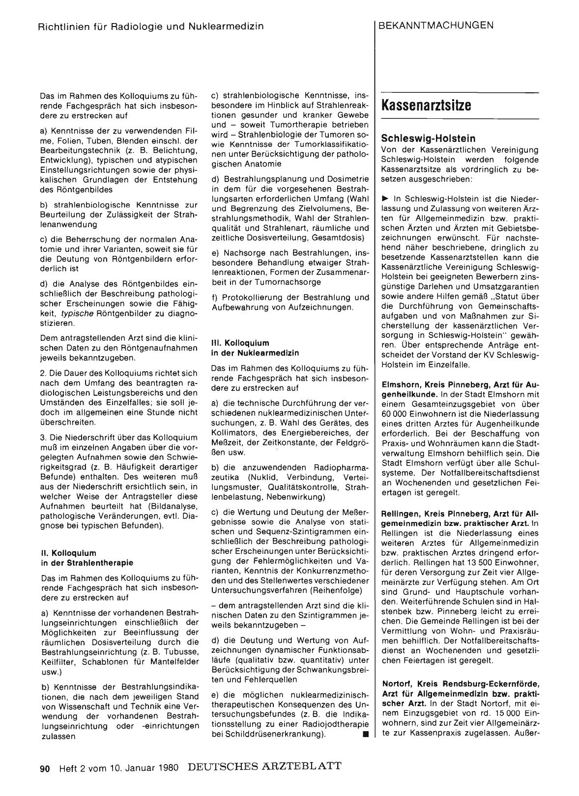 Vorschauseite 1: Kassenarztsitze