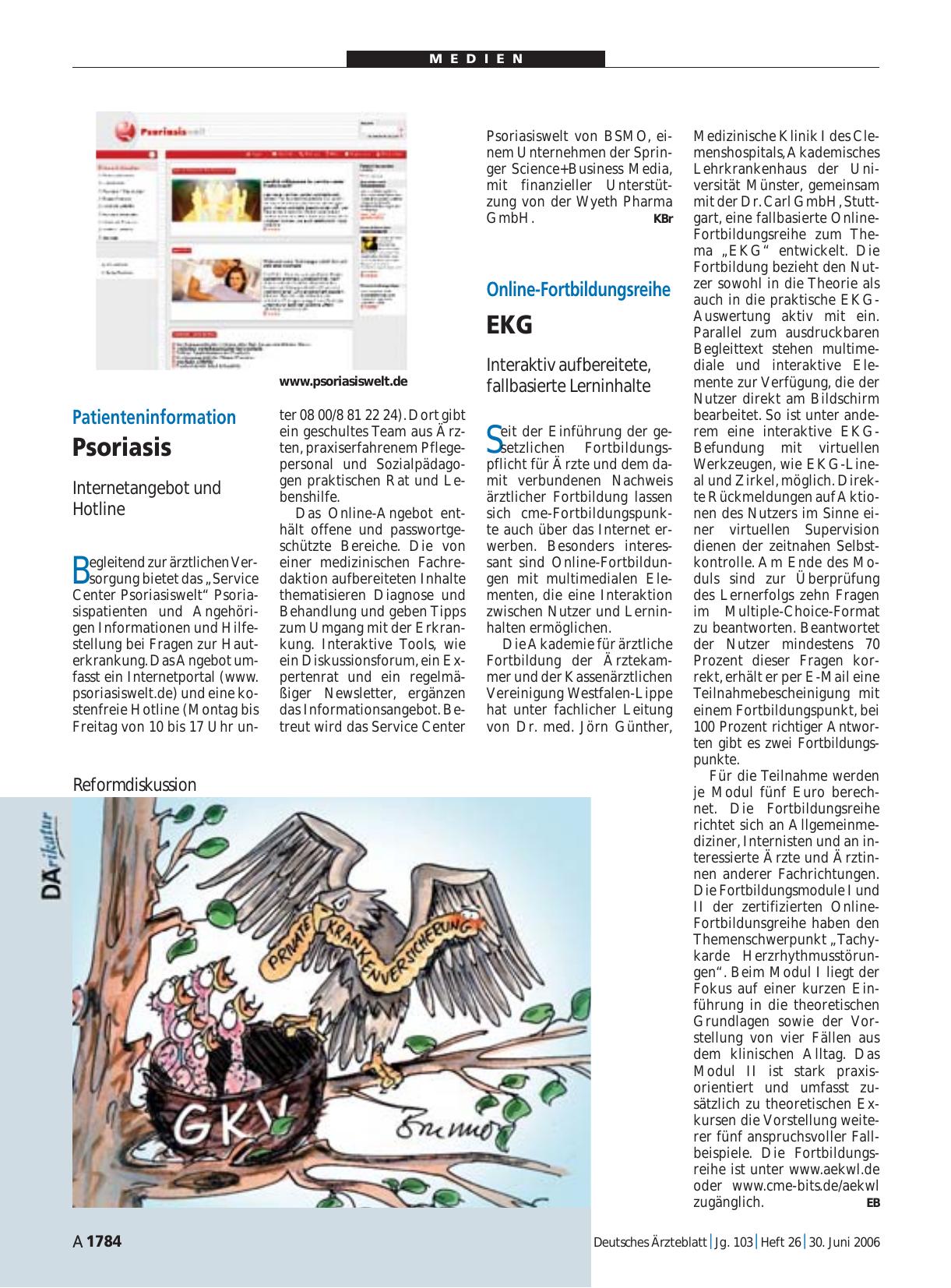 Vorschauseite 1: Patienteninformation: Psoriasis