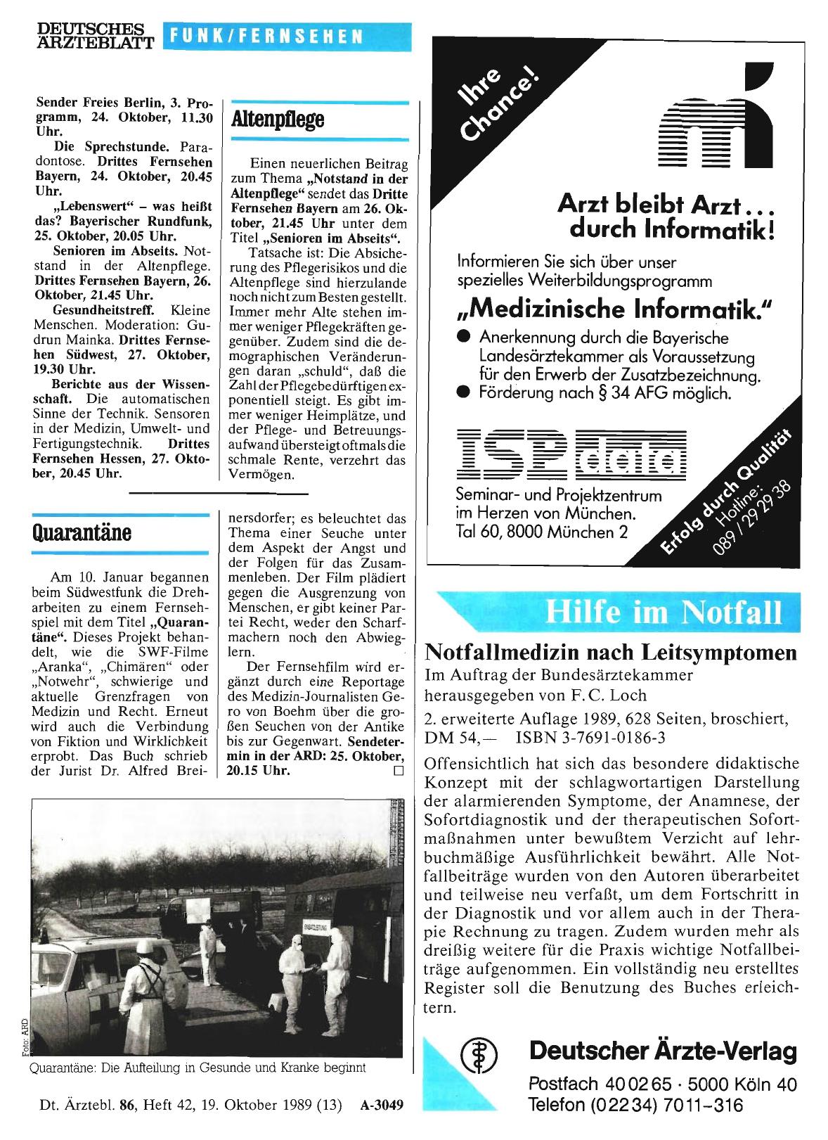 Vorschauseite 1: Quarantäne