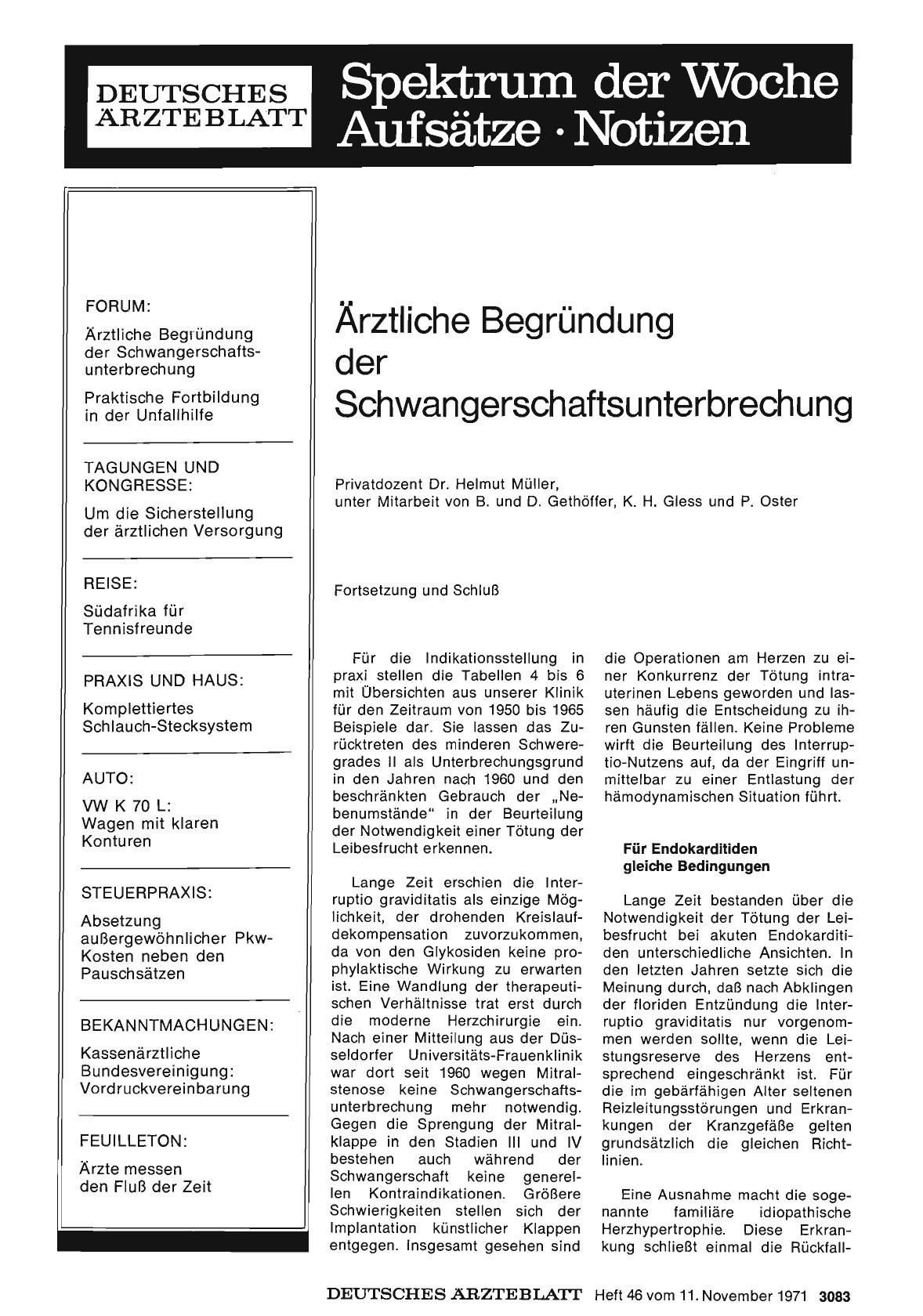 Vorschauseite 1: Ärztliche Begründung der Schwangerschaftsunterbrechung