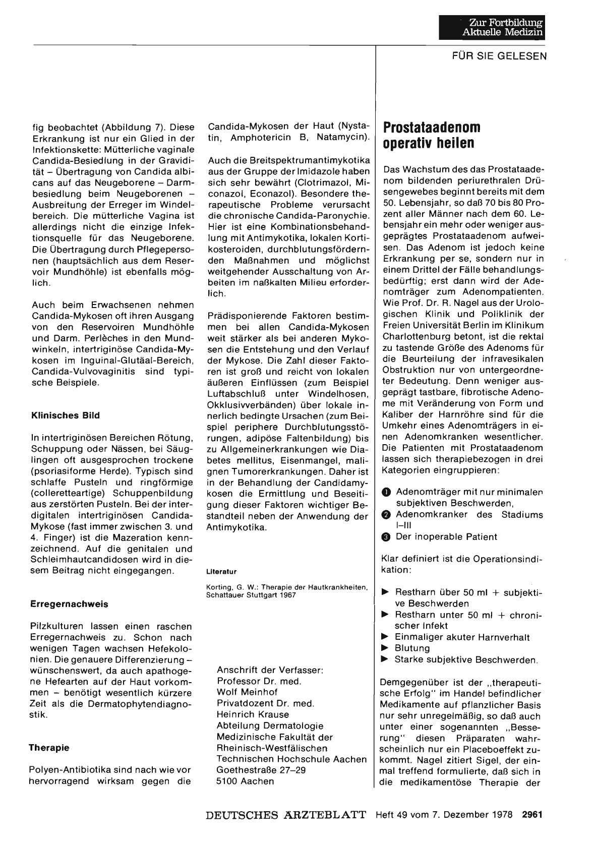 Vorschauseite 1: Prostataadenom operativ heilen