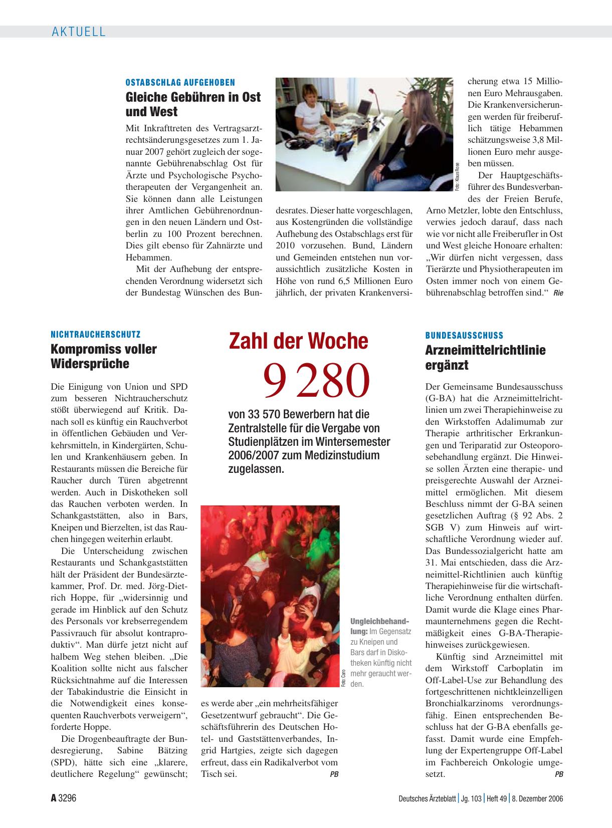 Vorschauseite 1: Bundesausschuss: Arzneimittelrichtlinie ergänzt